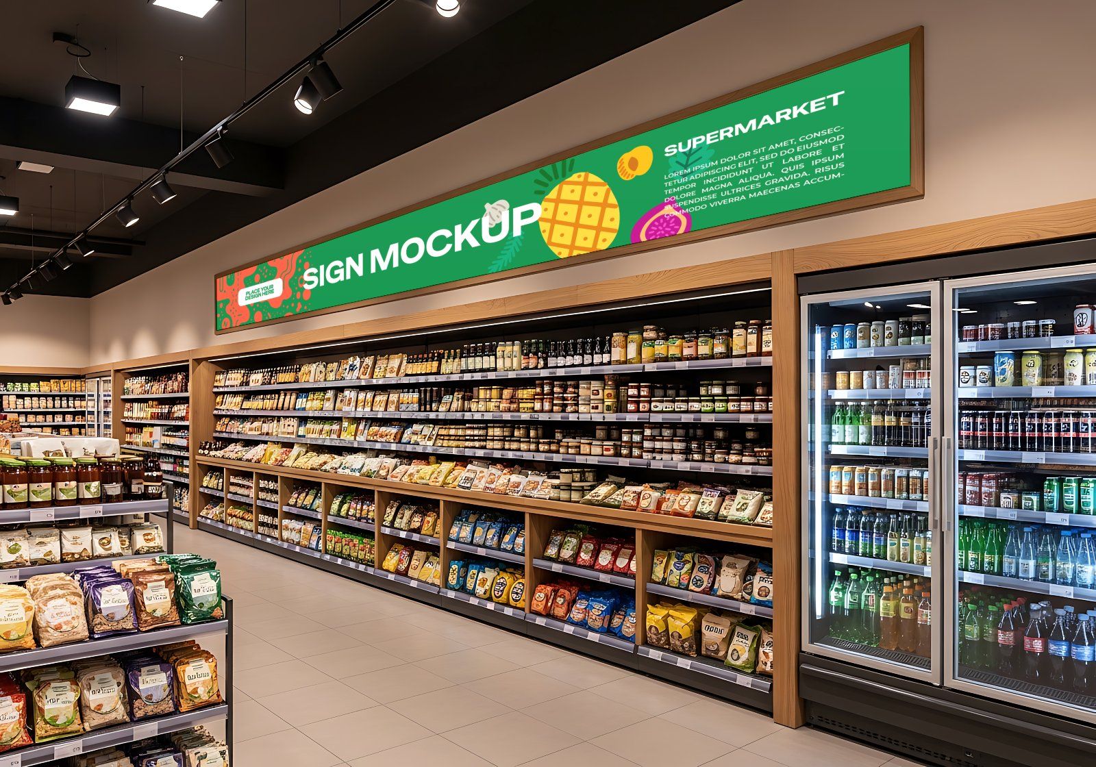Premium Branding Big Supermarket Mockup
