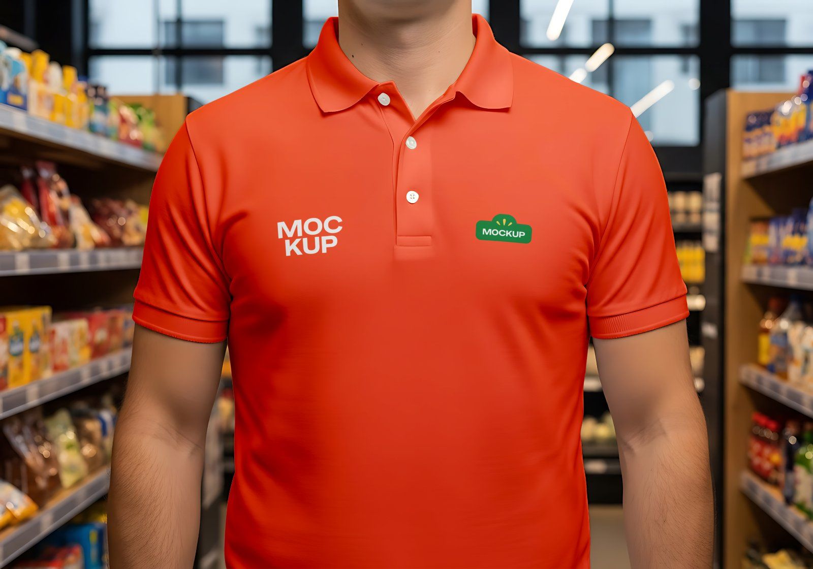 Premium Branding Big Supermarket Mockup