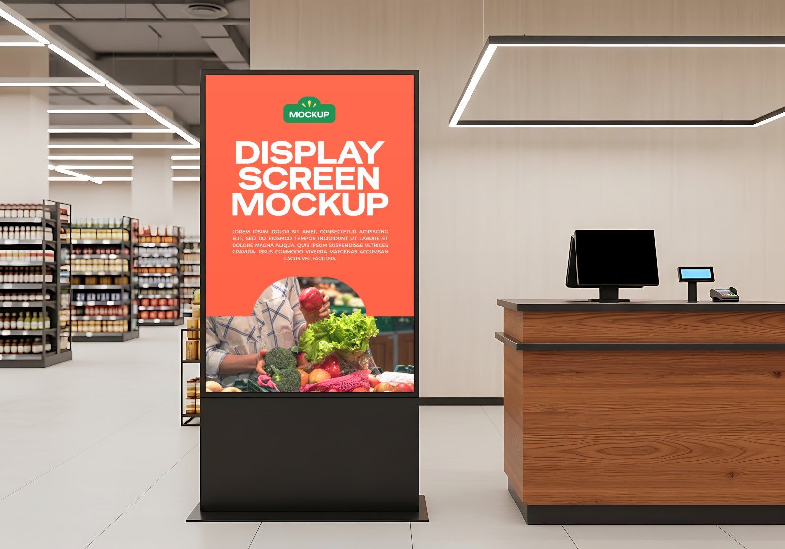 Premium Branding Big Supermarket Mockup