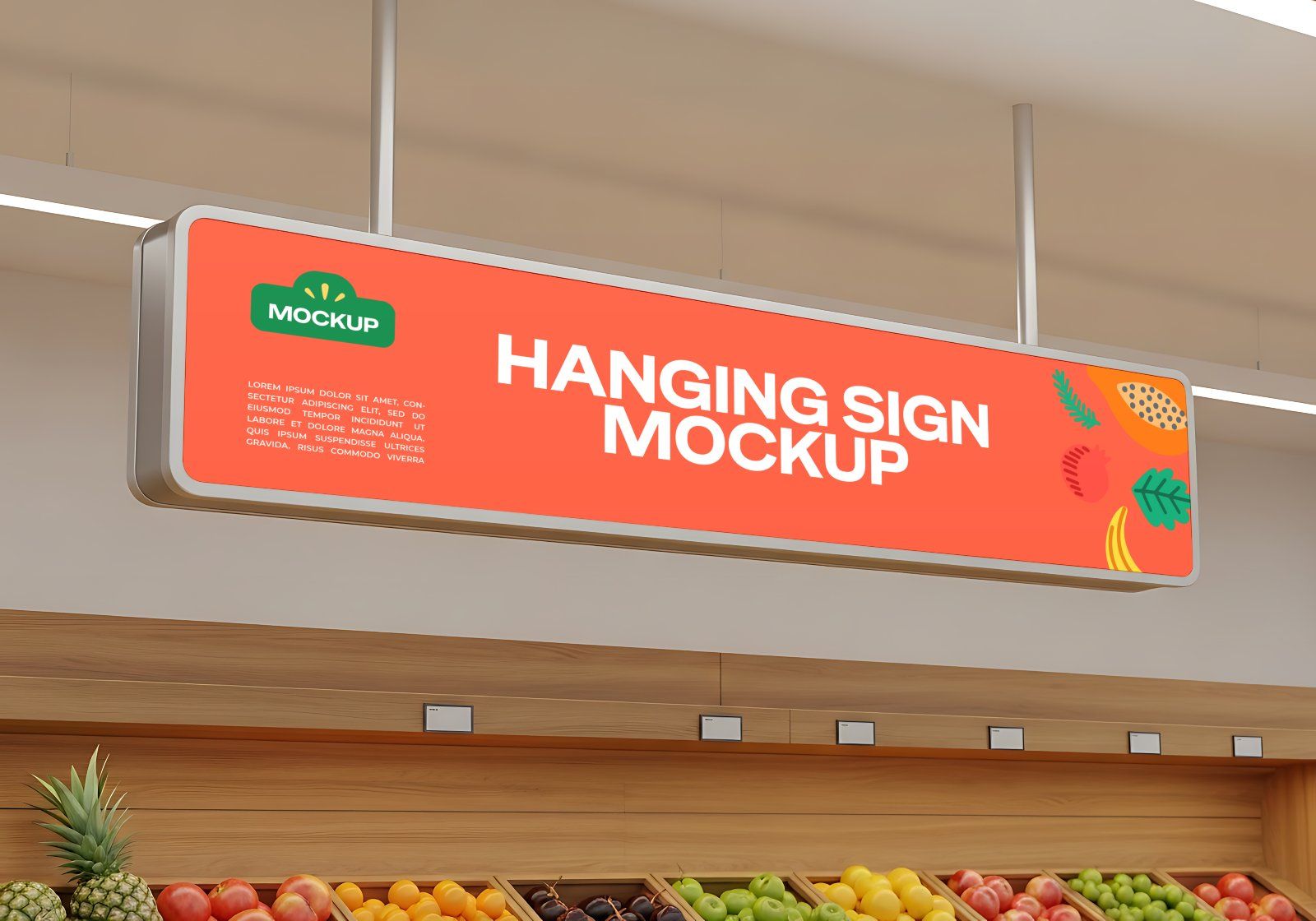 Premium Branding Big Supermarket Mockup