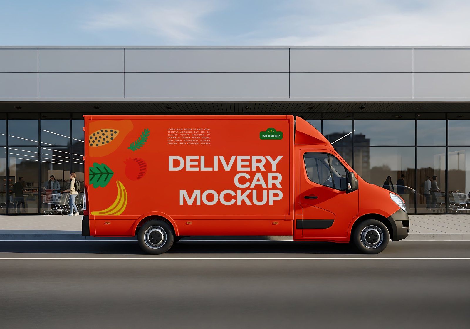 Premium Branding Big Supermarket Mockup