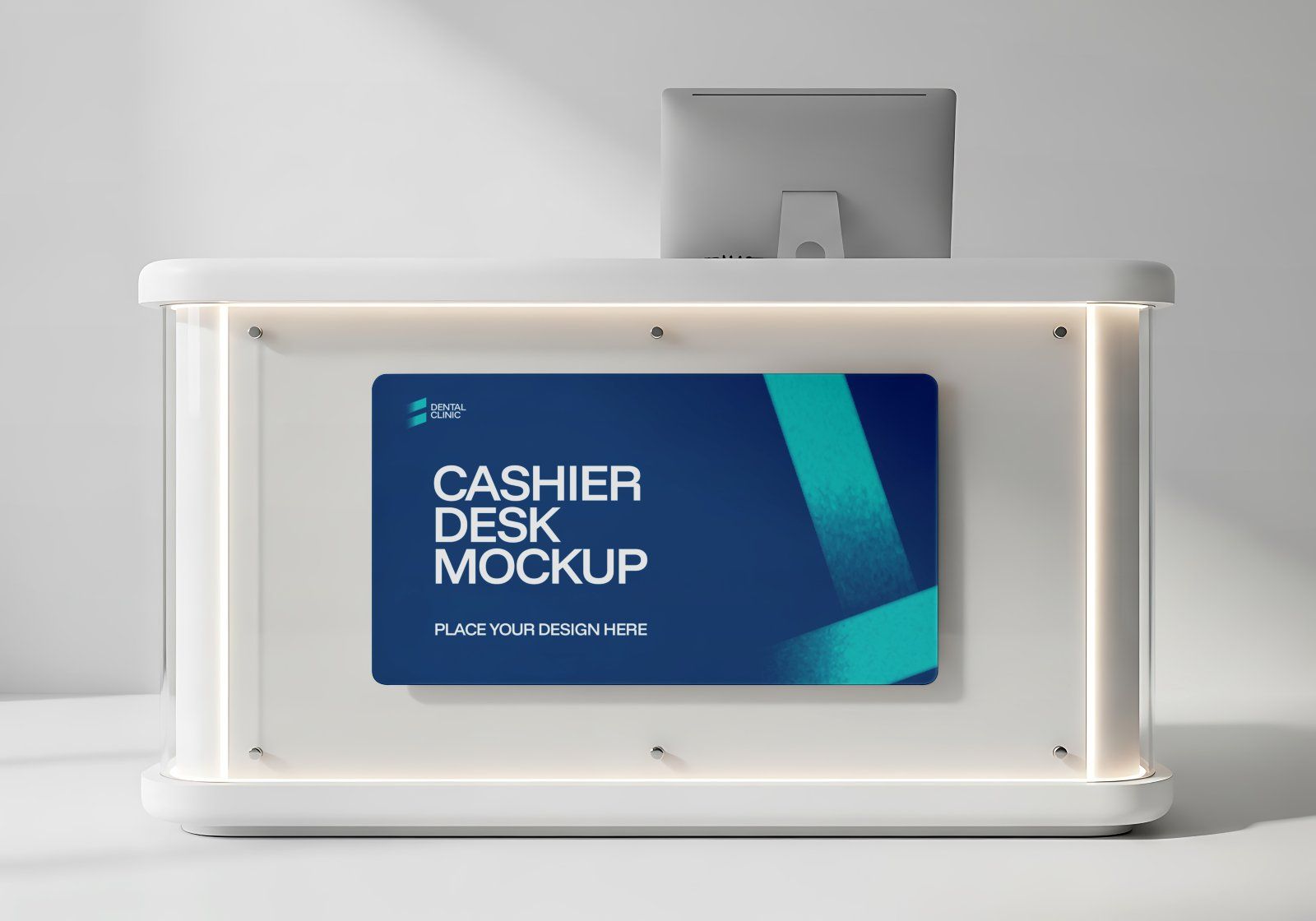 Premium Branding Blue Dental Care Mockup