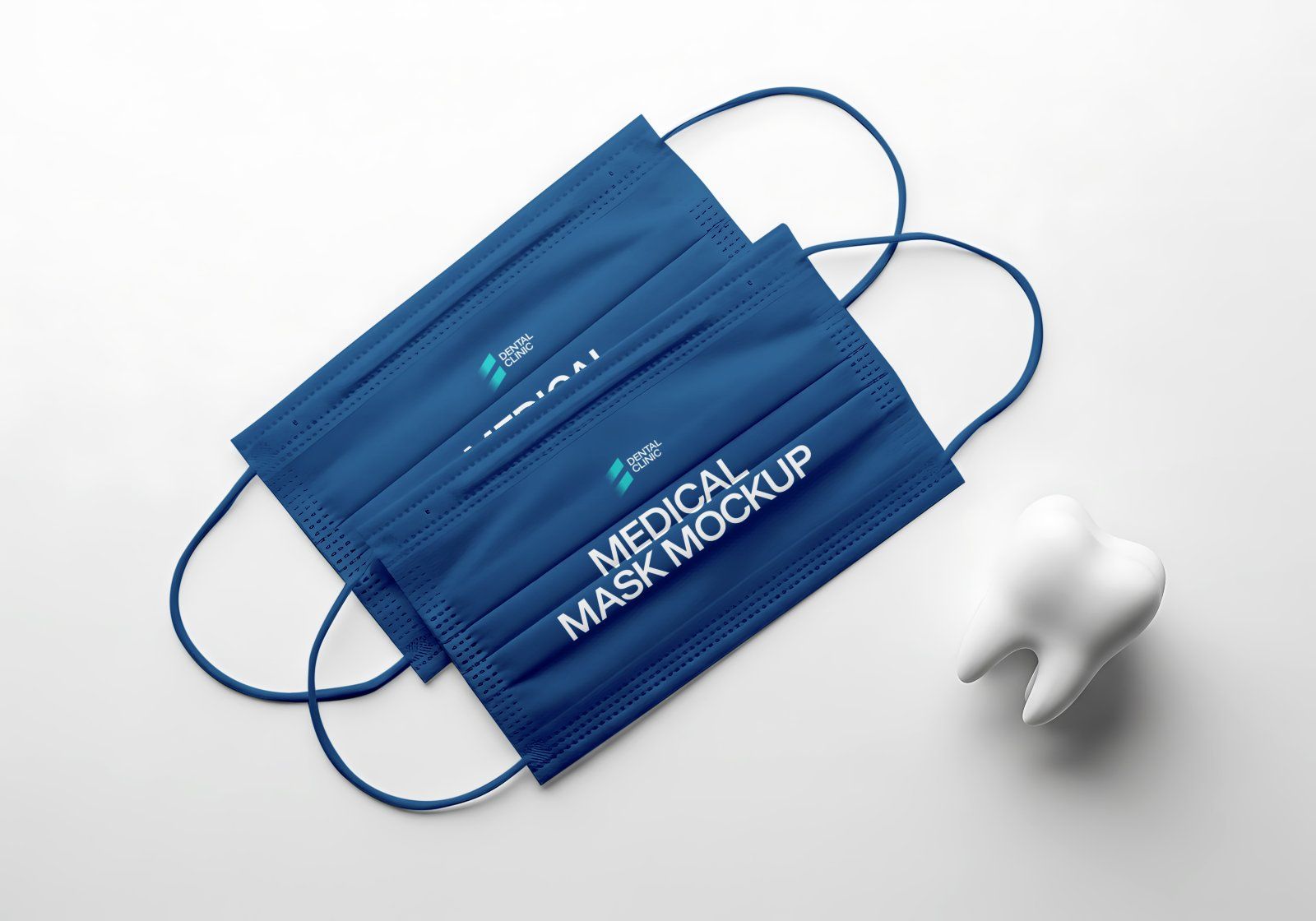 Premium Branding Blue Dental Care Mockup
