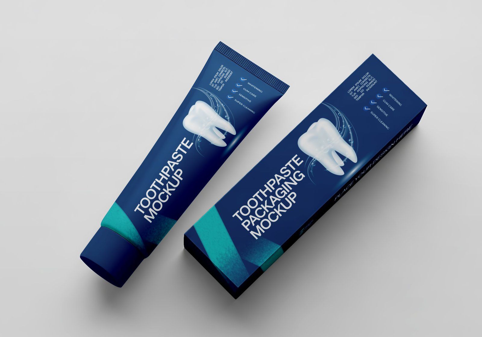 Premium Branding Blue Dental Care Mockup