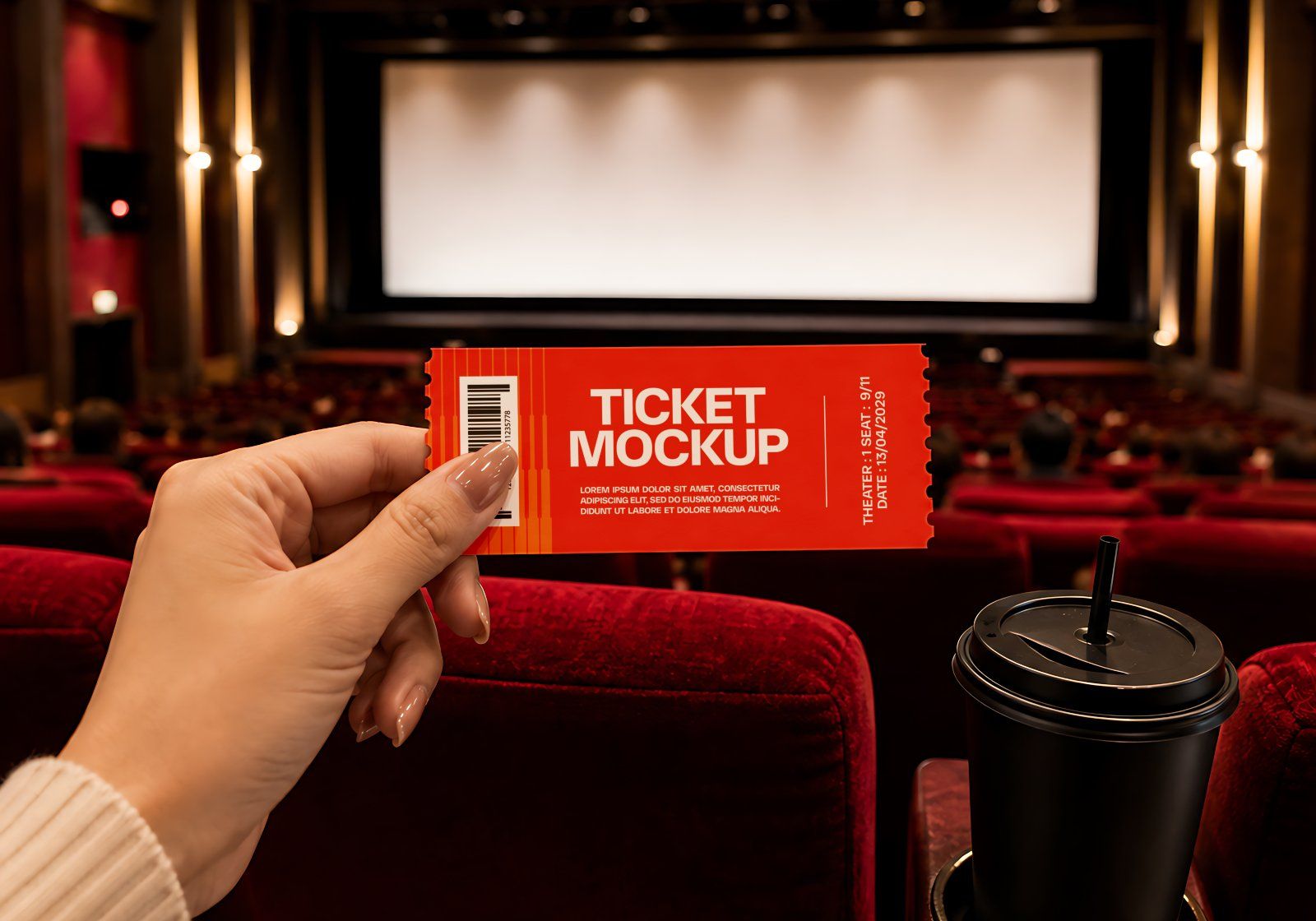 Premium Cinema Branding Mockup Bundle – 15 Cinematic PSD Scenes for Theater, Movie & Entertainment I