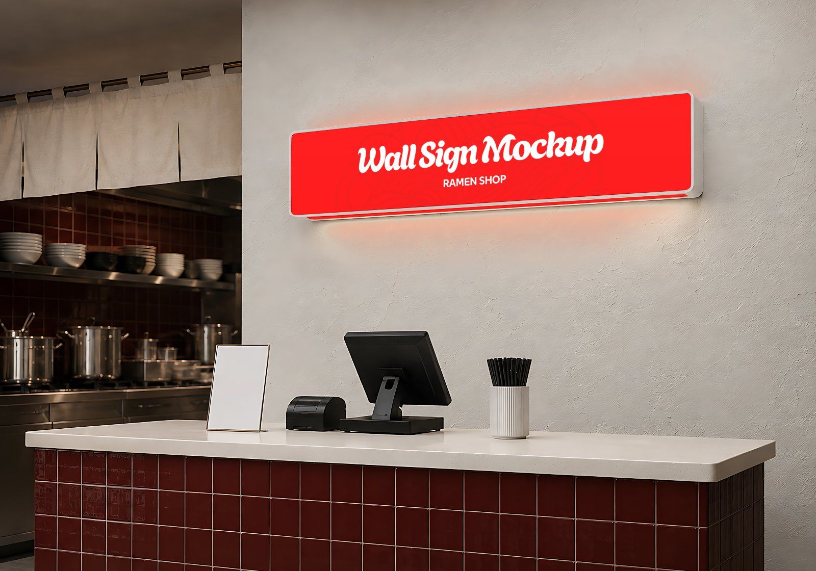 Premium Branding Spicy Ramen Store Mockup — image 3