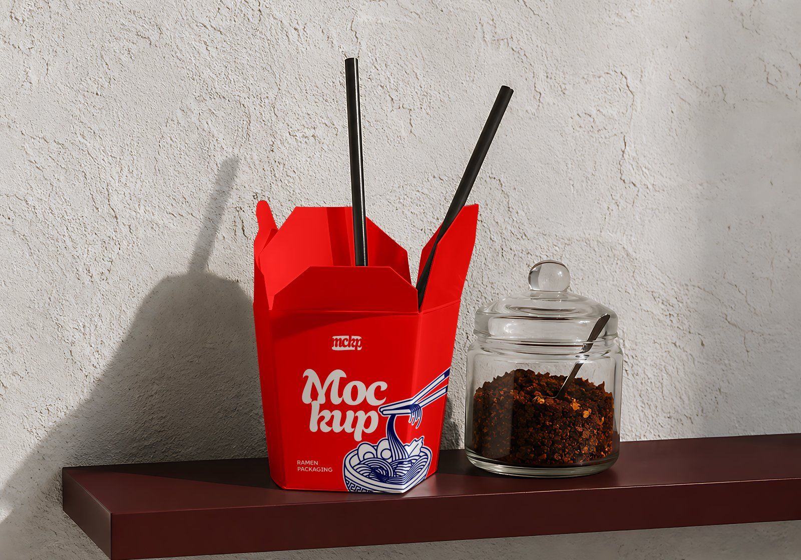 Premium Branding Spicy Ramen Store Mockup — image 8