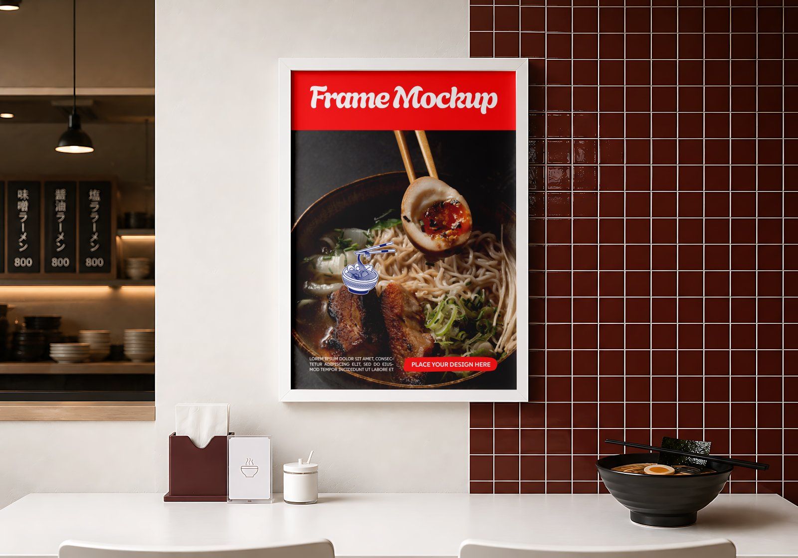 Premium Branding Spicy Ramen Store Mockup — image 16
