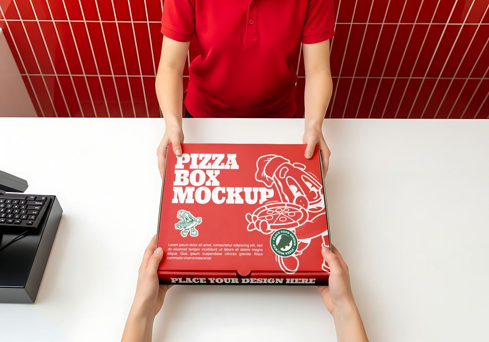 Premium Branding Pizza Store Mockup