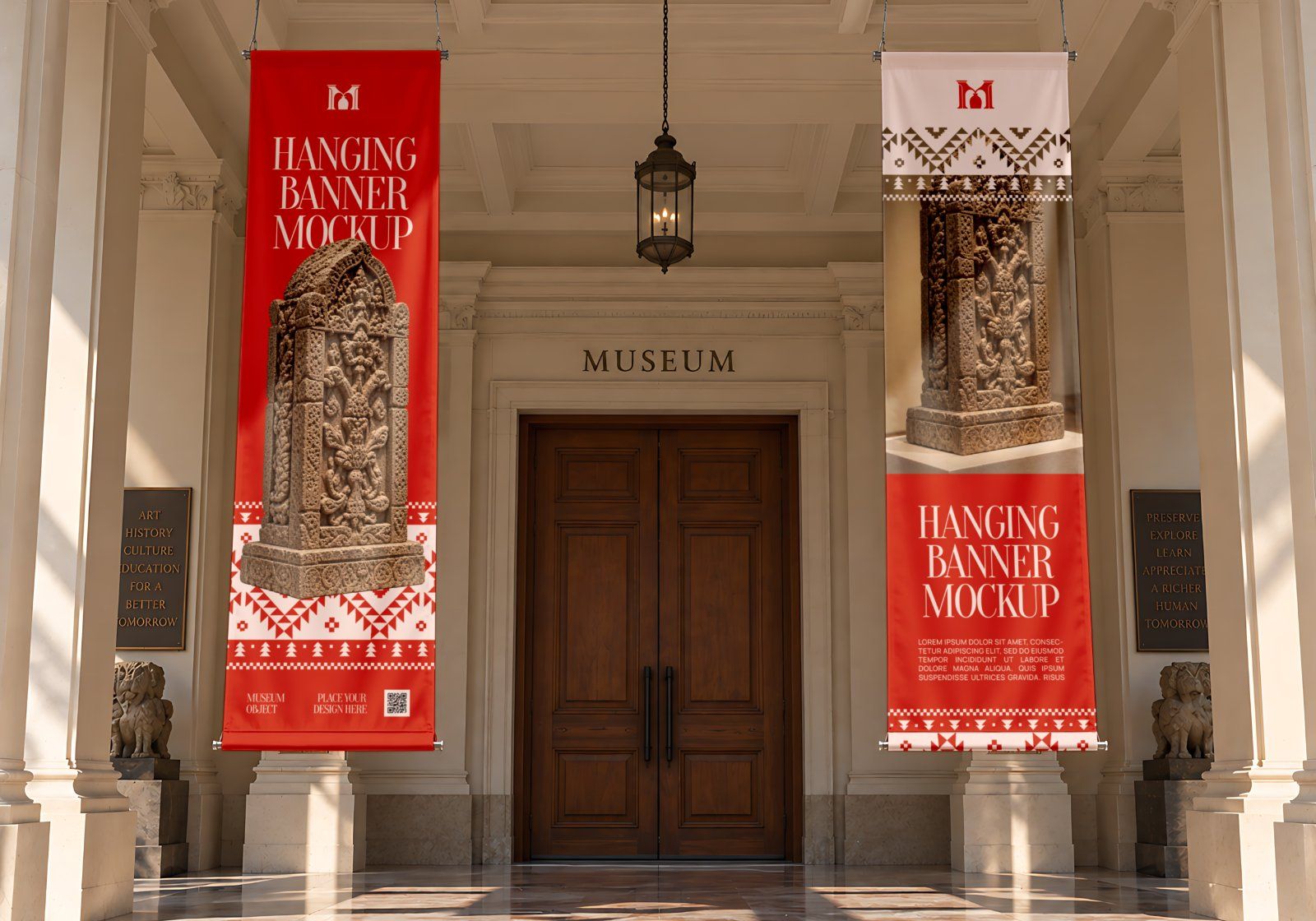 Museum & Exhibition Brand Identity - Art Gallery & Historical Museum Branding Mockup Pack (15 PSD) — image 18