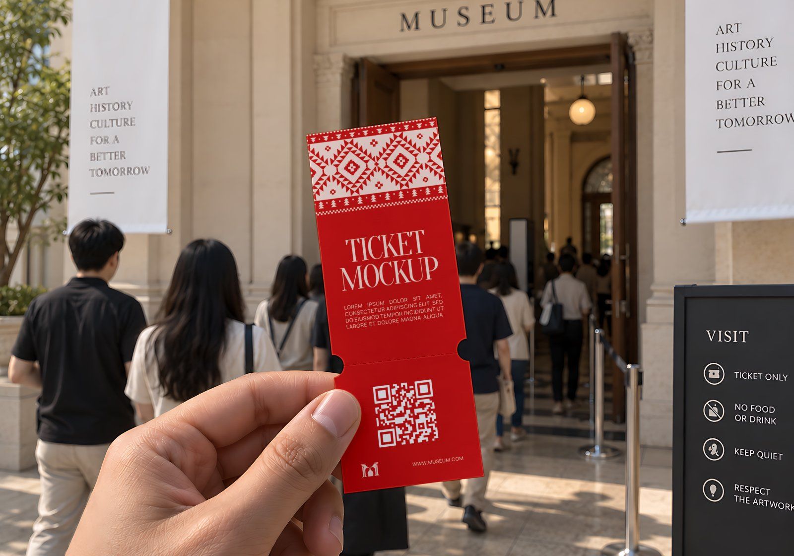 Museum & Exhibition Brand Identity - Art Gallery & Historical Museum Branding Mockup Pack (15 PSD) — image 15