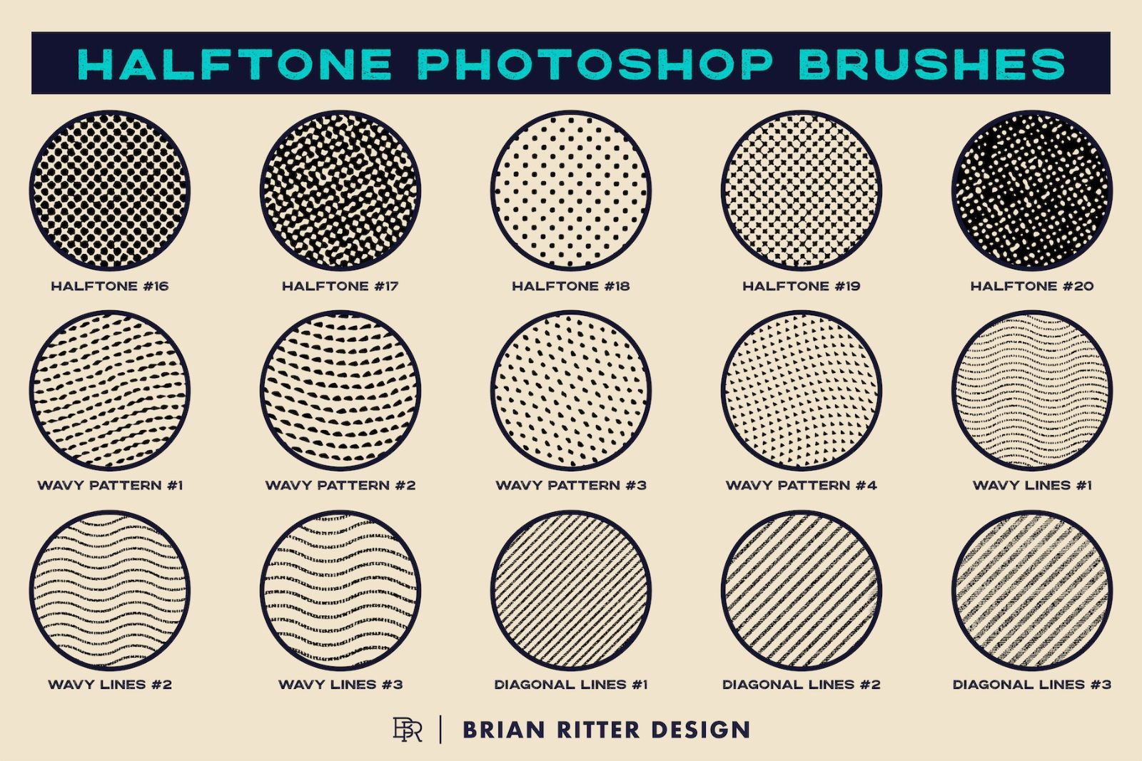 Halftone Photoshop Brushes — image 6