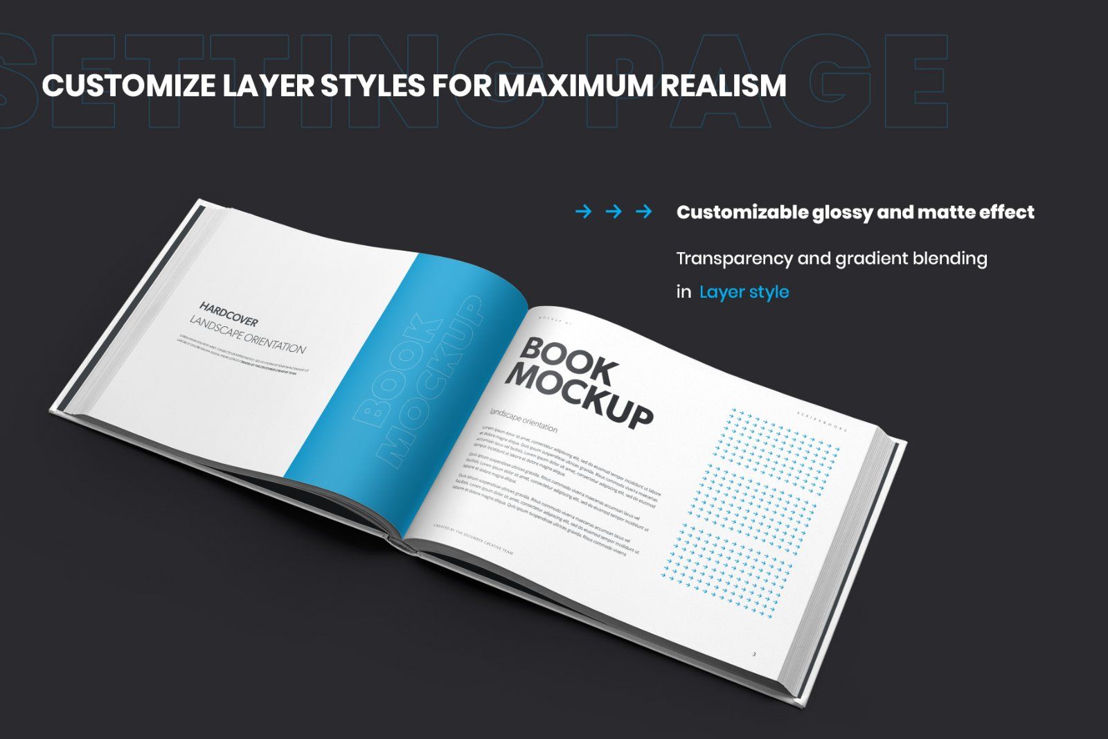 8 Book Mockups Hard Cover Landscape Oriantation