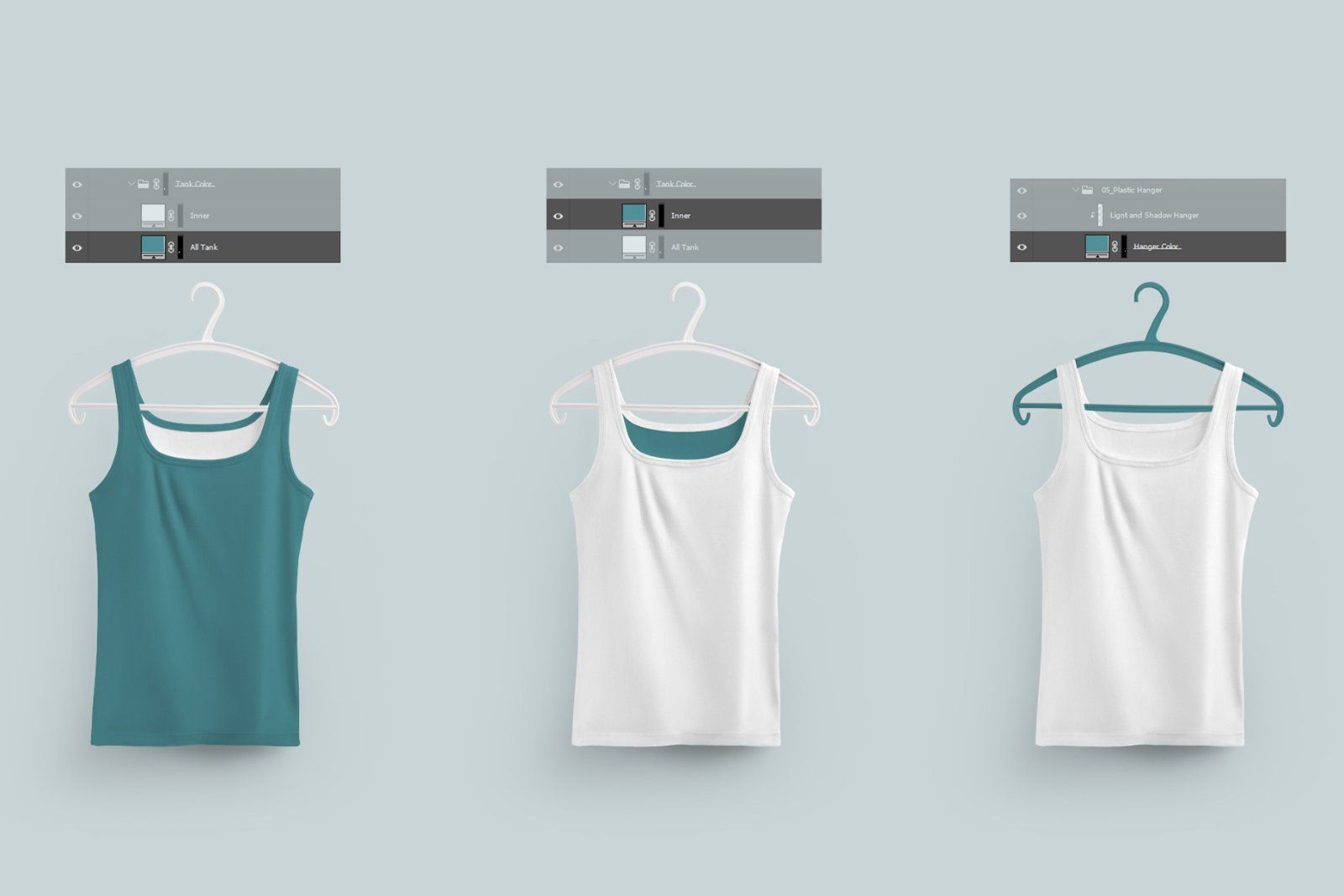 2 Mockups  Tank Top With 6 Different Hangers — image 5