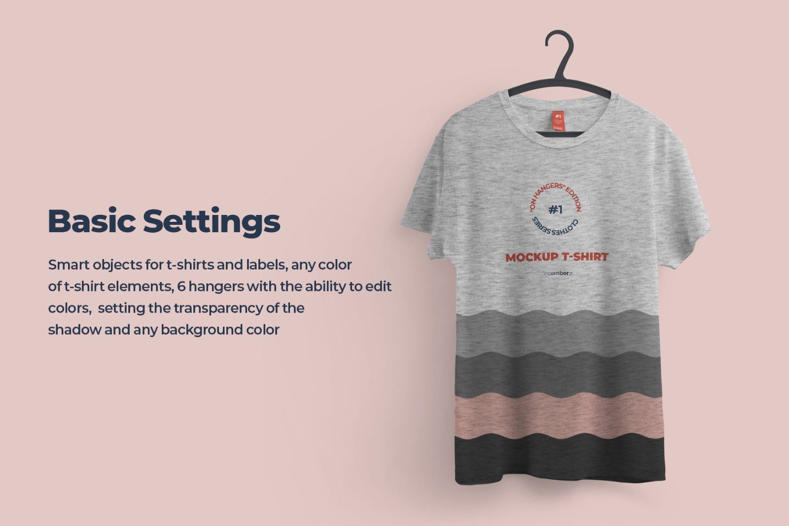 2 Mockups  T-shirts With 6 Different Hangers — image 4