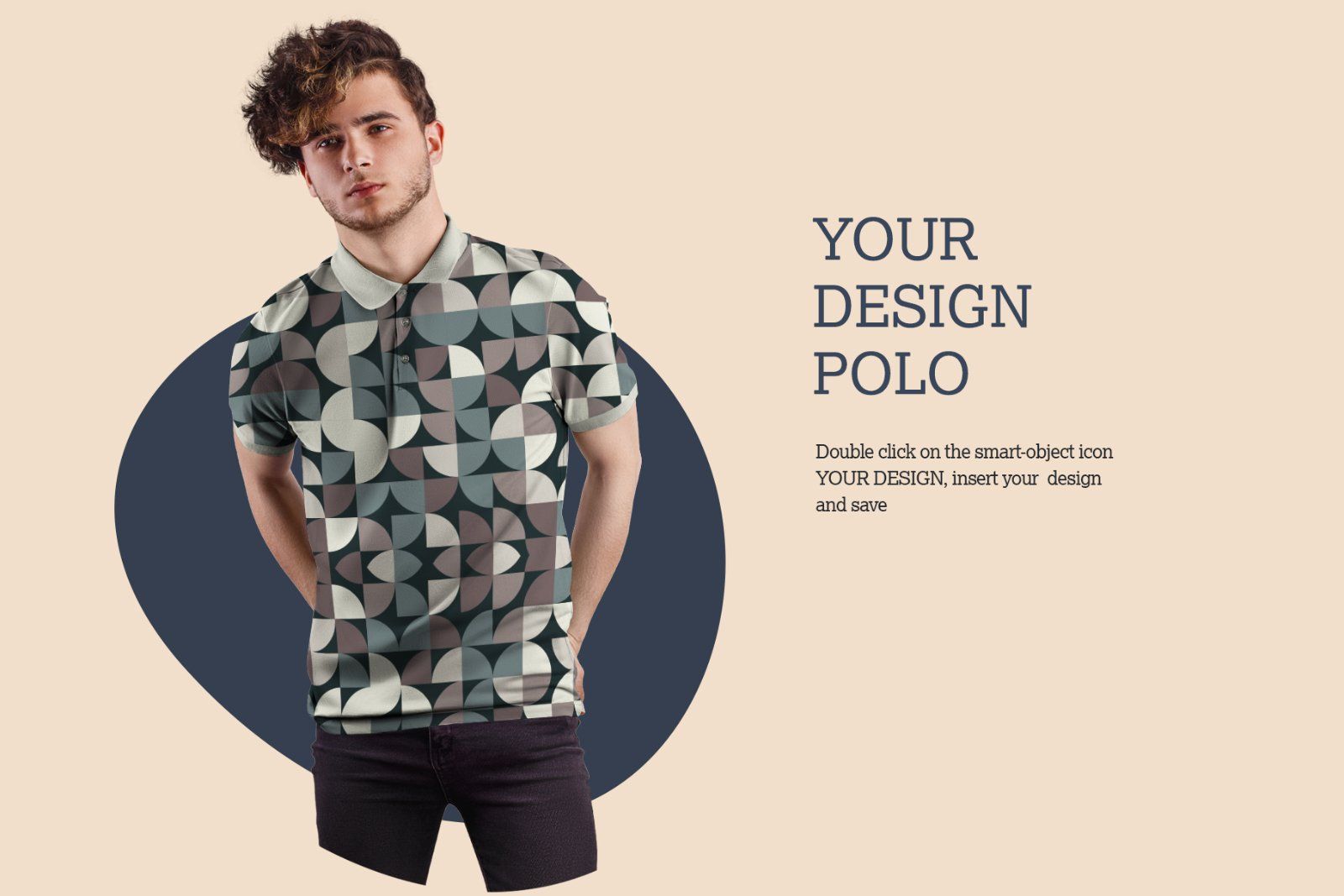 8 Men's Polo Mockups — image 5