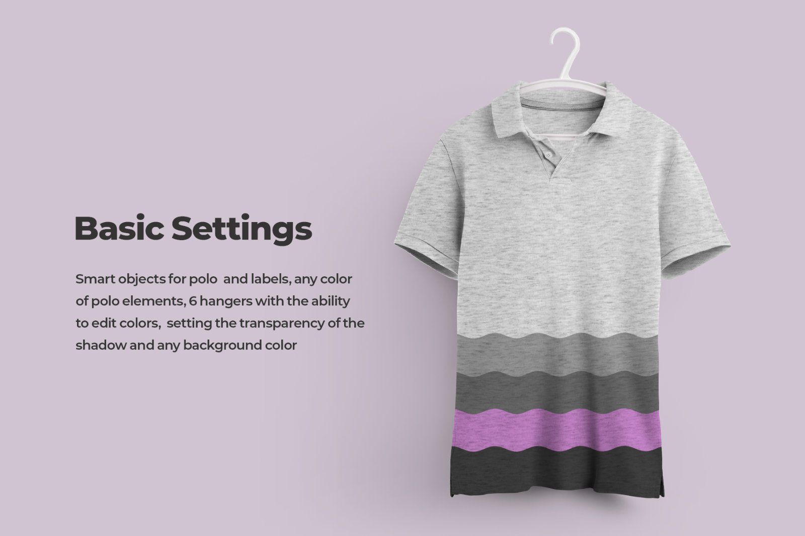 2 Mockups Polo On 6 Different Hangers — image 4