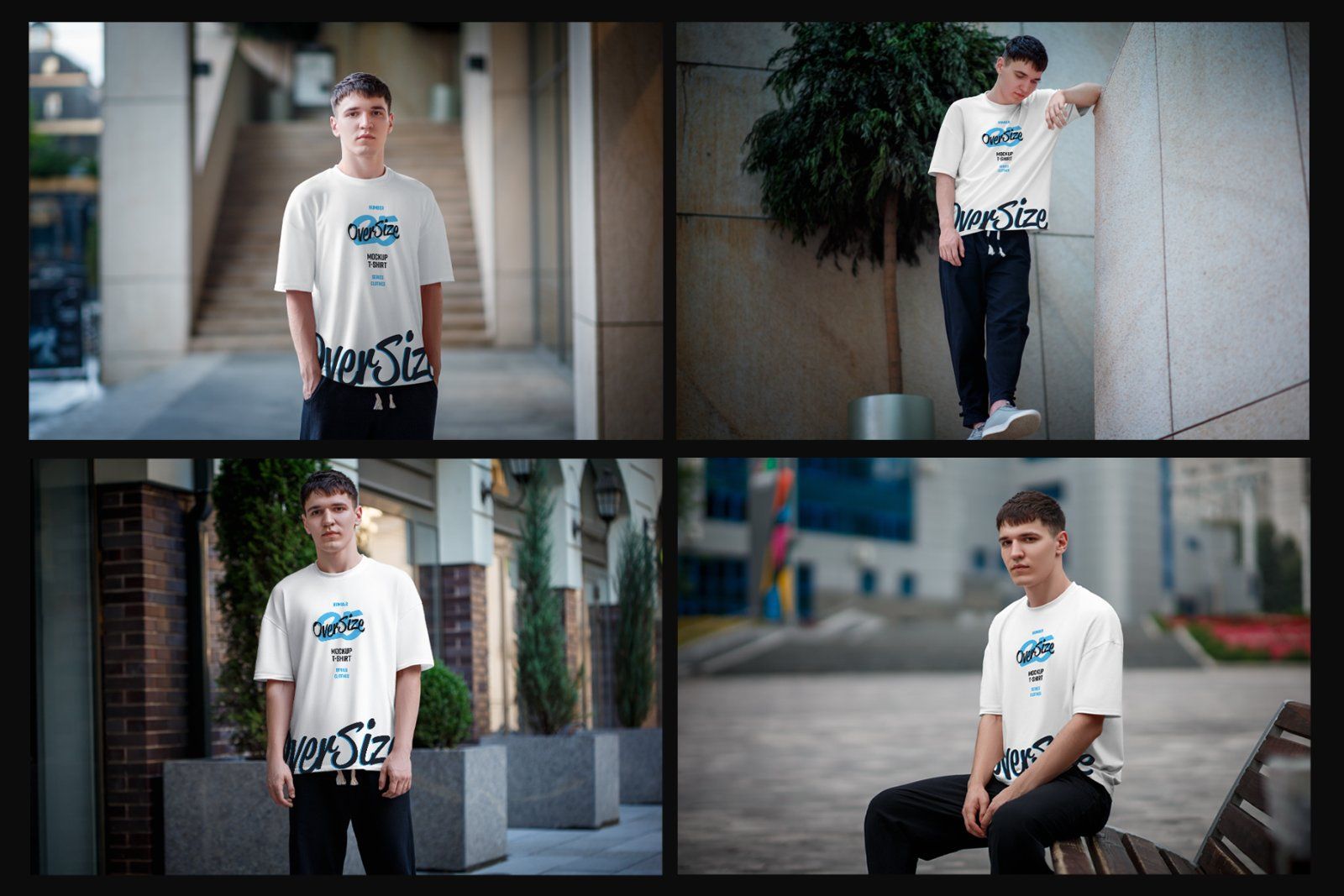8 Oversized T-shirt Mockup. Urban Style — image 5