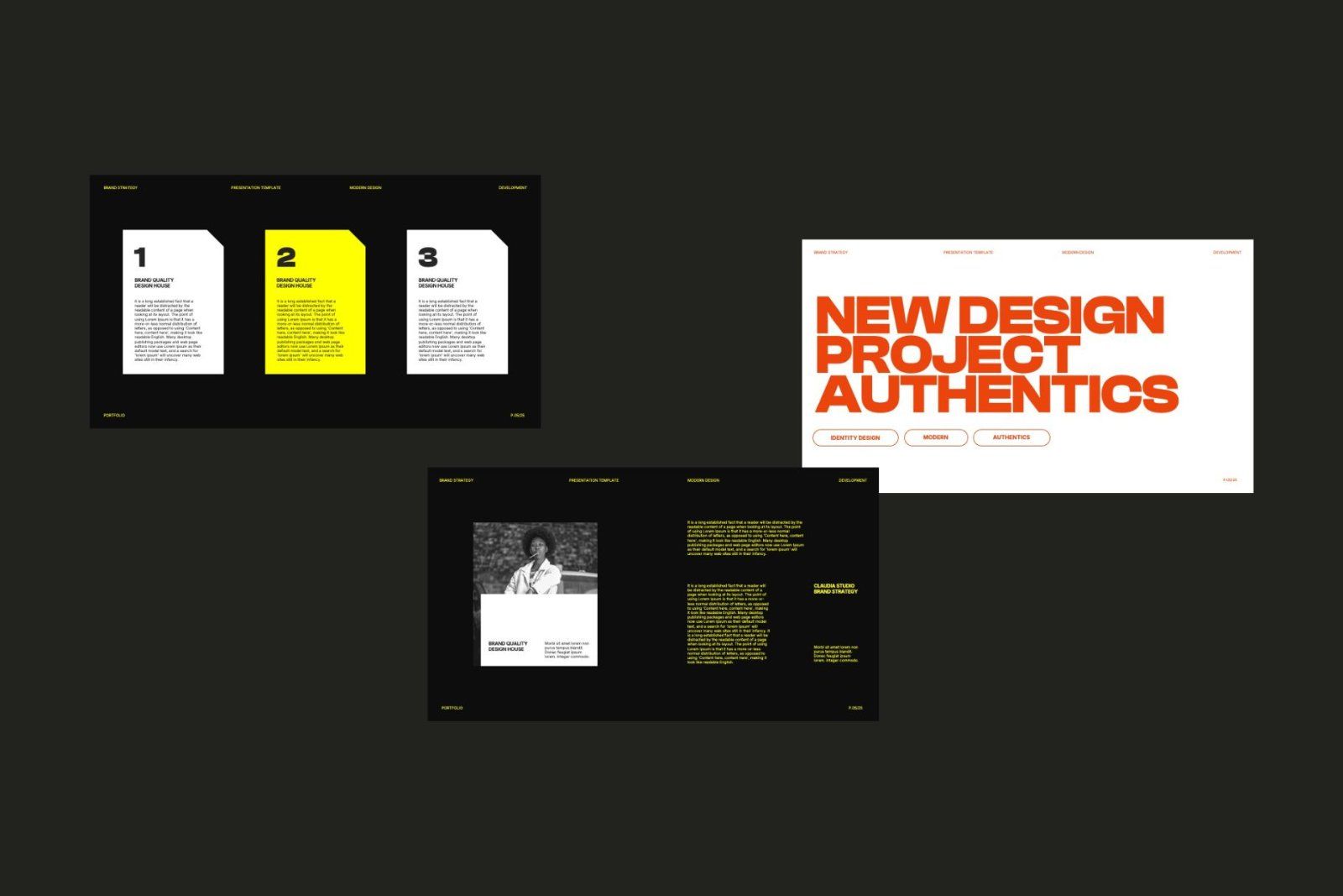 Claudia - Brand Identity Google Slides