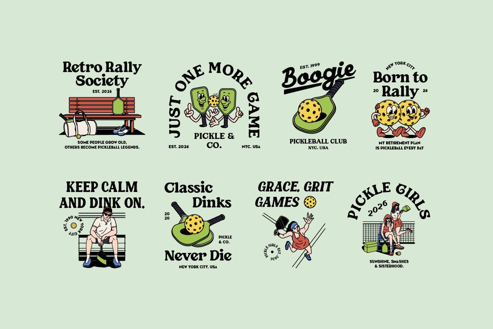 Retro Pickleball Graphic — image 6