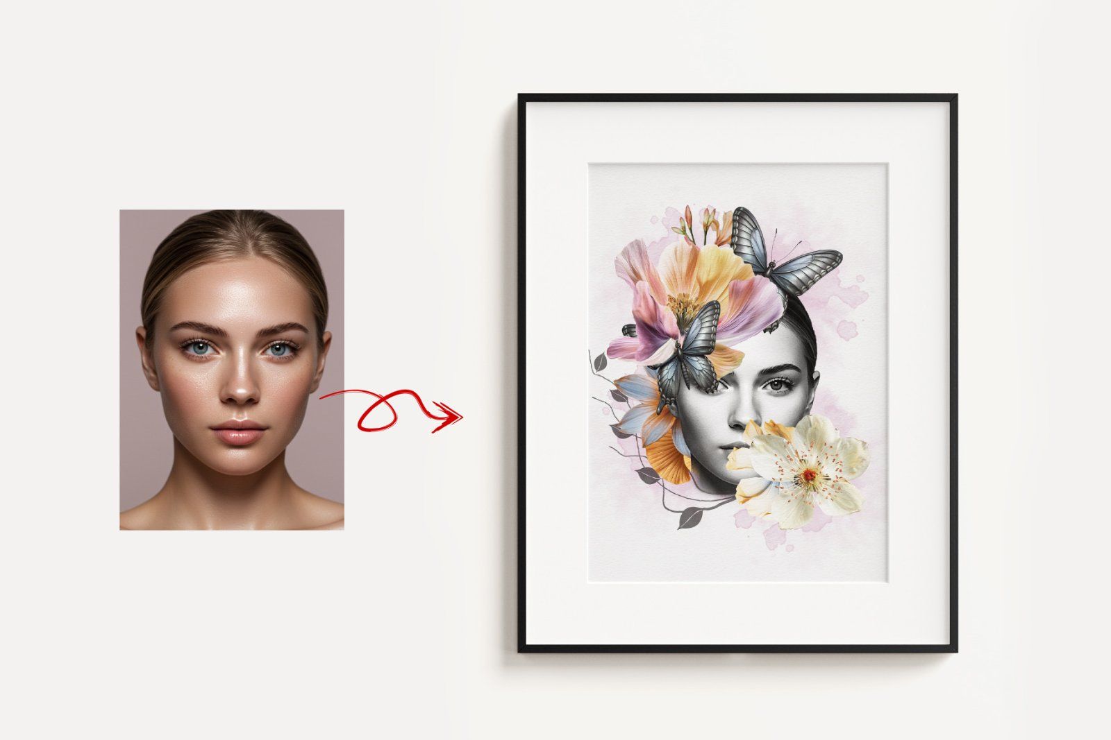 Flower Decoration Photo Template