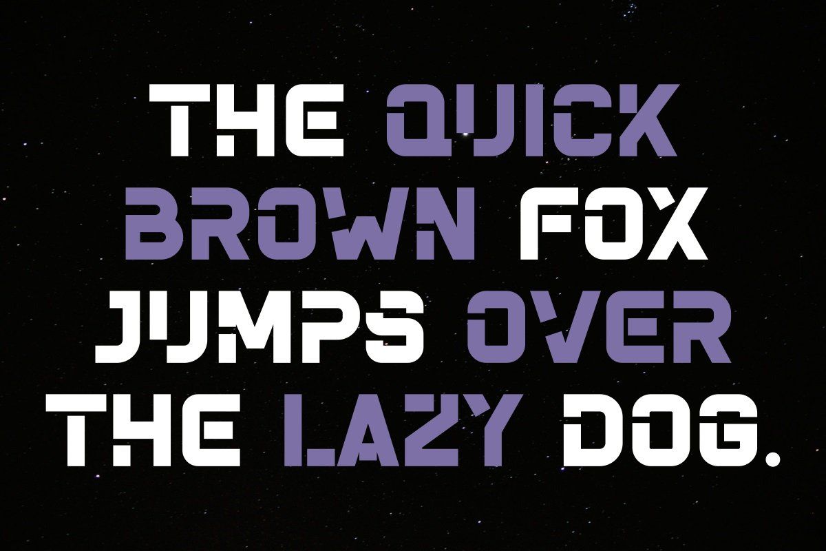 Space Night - Modern Futuristic Font — image 6