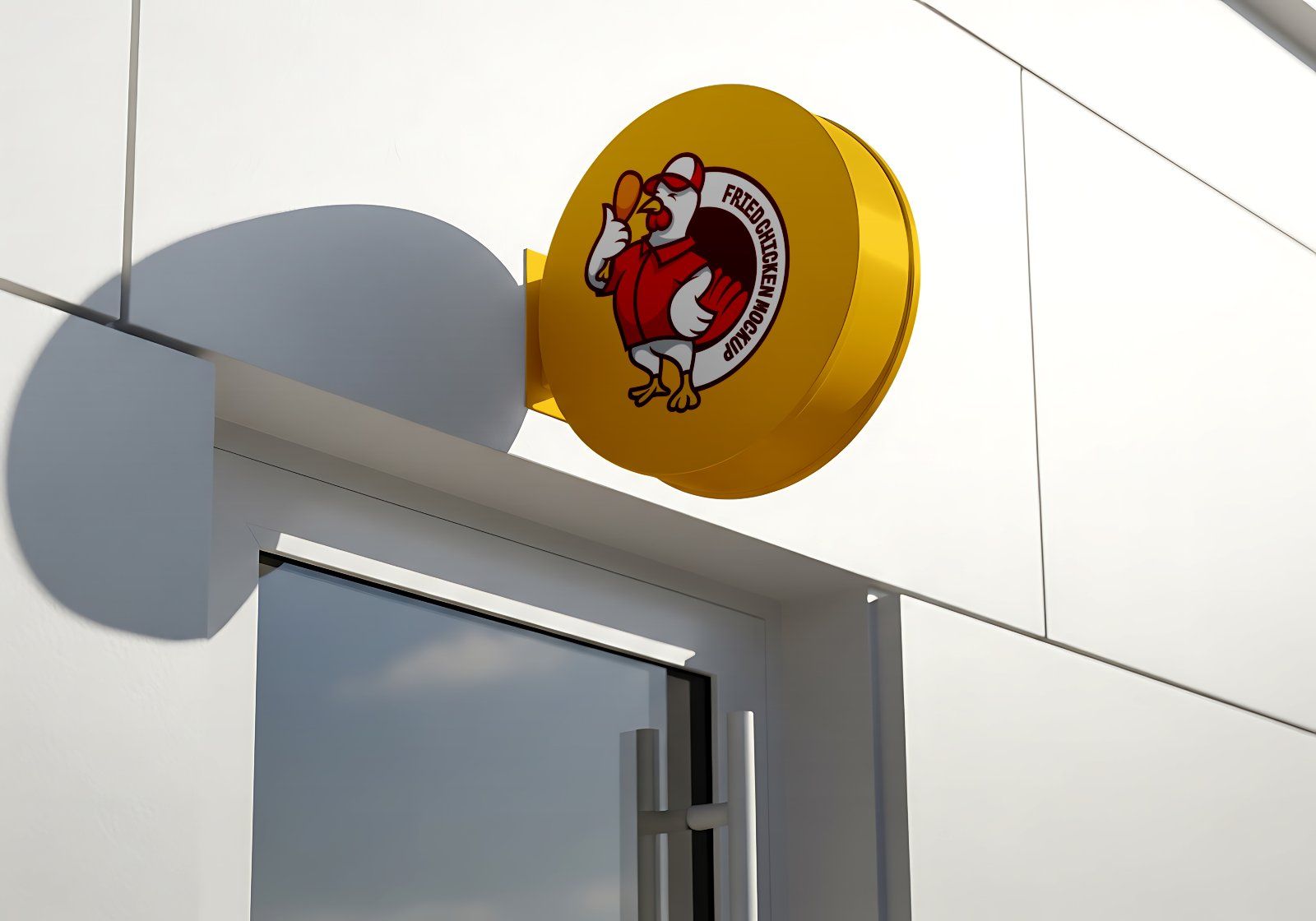 Premium Branding Fried Chicken Store Mockup