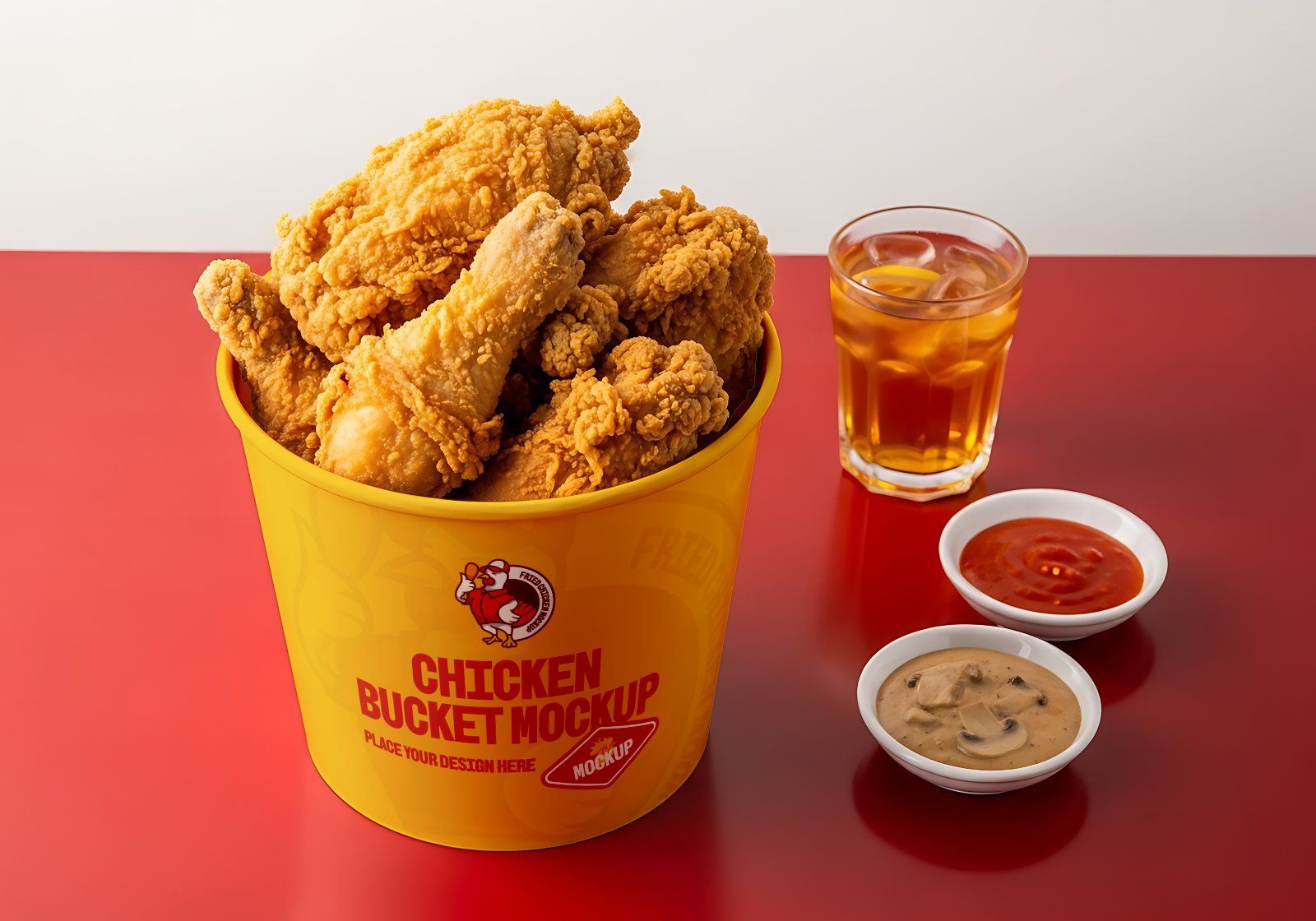 Premium Branding Fried Chicken Store Mockup