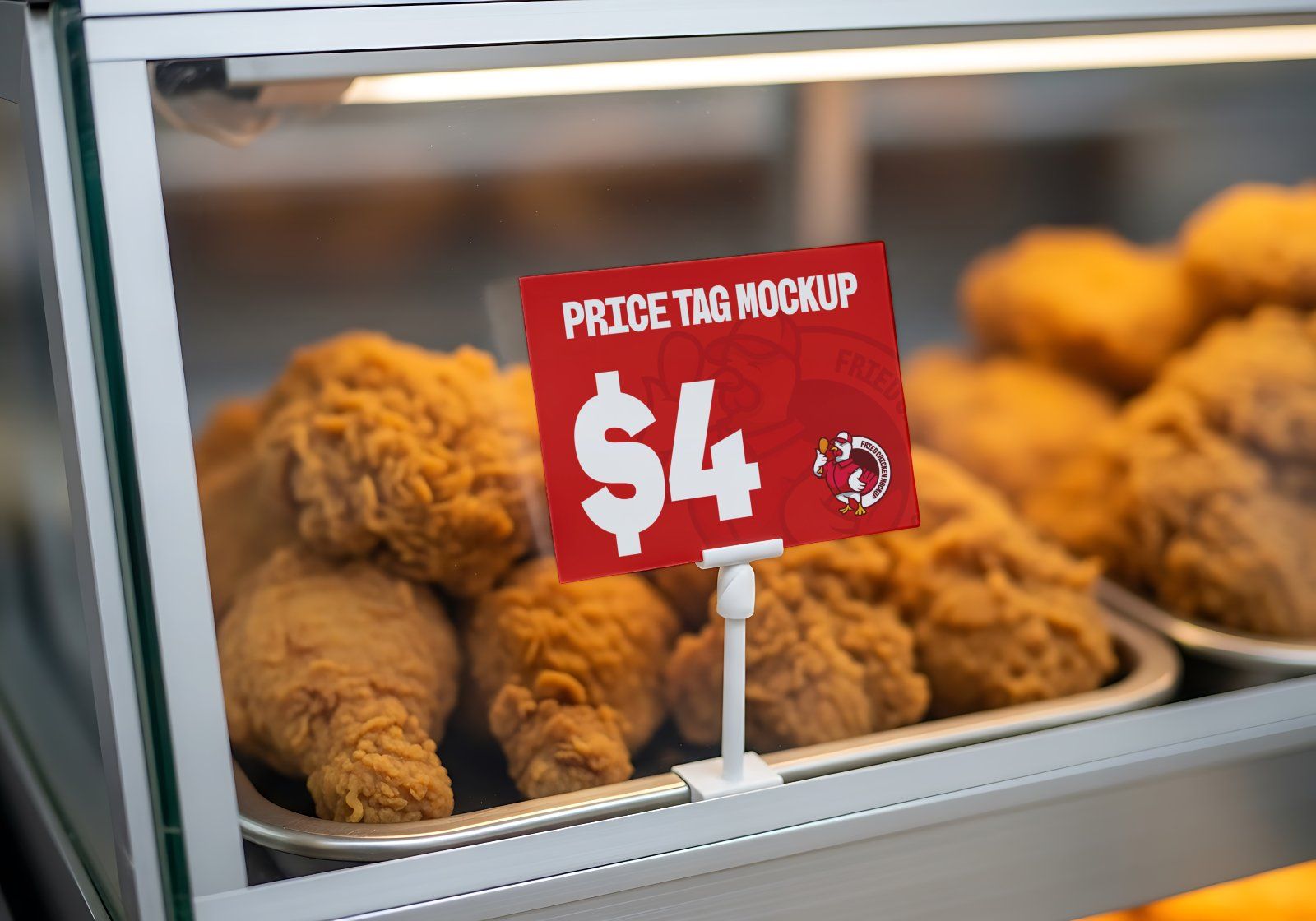 Premium Branding Fried Chicken Store Mockup