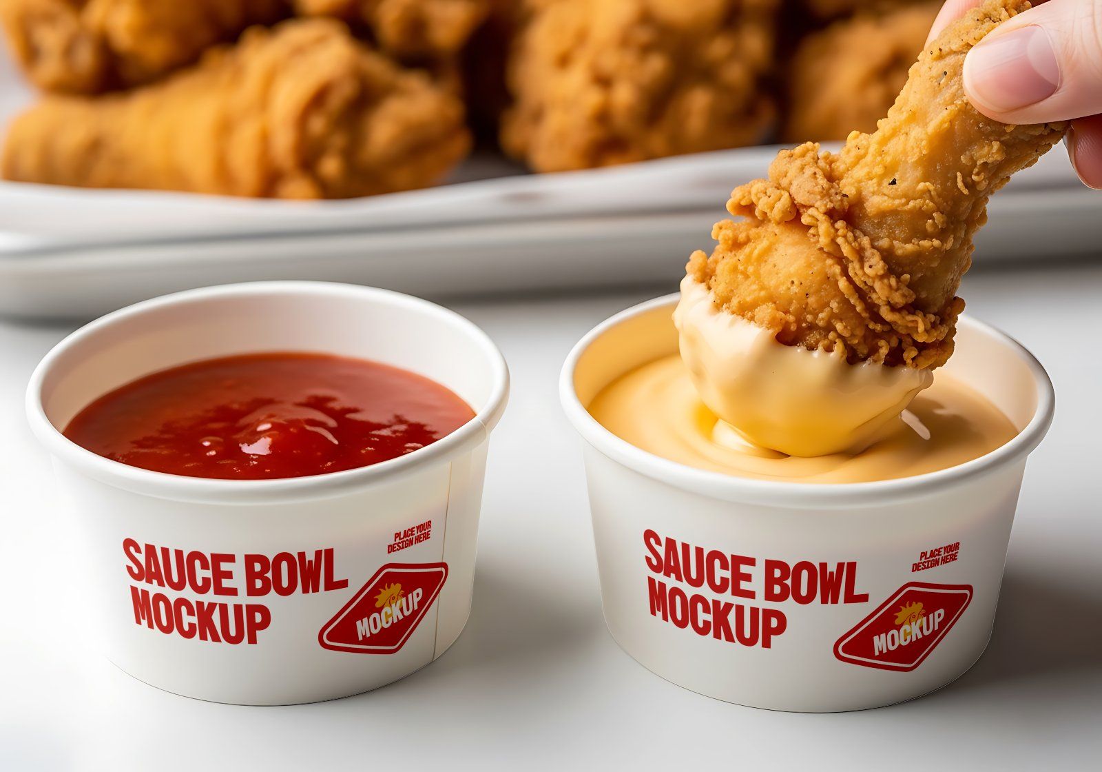 Premium Branding Fried Chicken Store Mockup