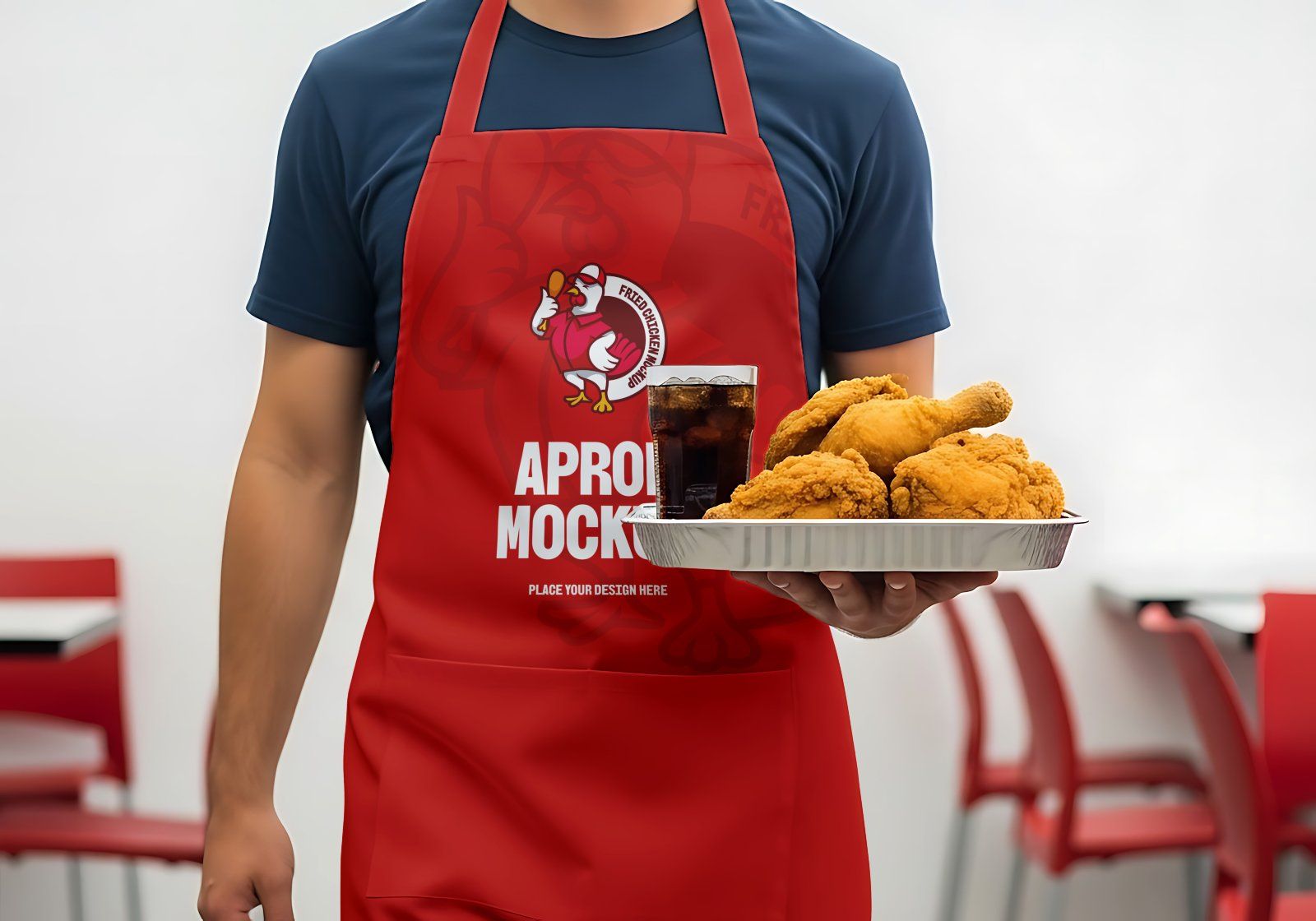 Premium Branding Fried Chicken Store Mockup