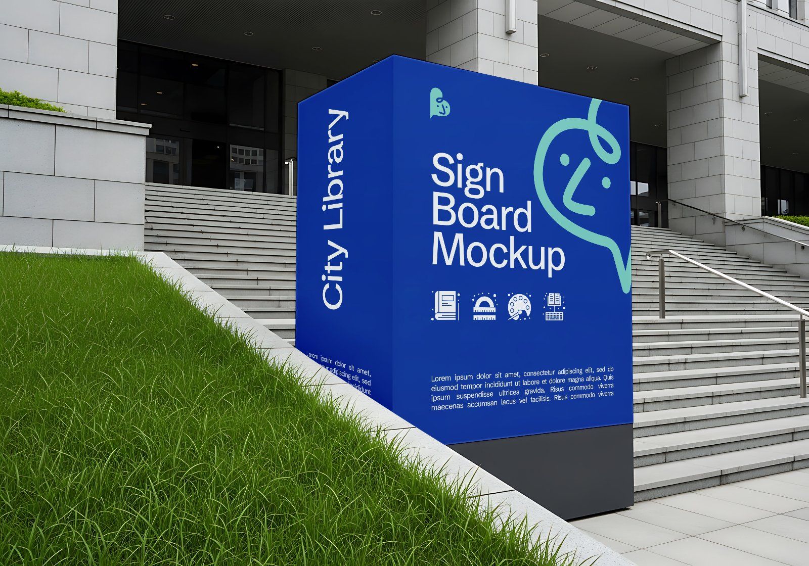 Premium Library Branding Mockup Bundle PSD – School or University Branding