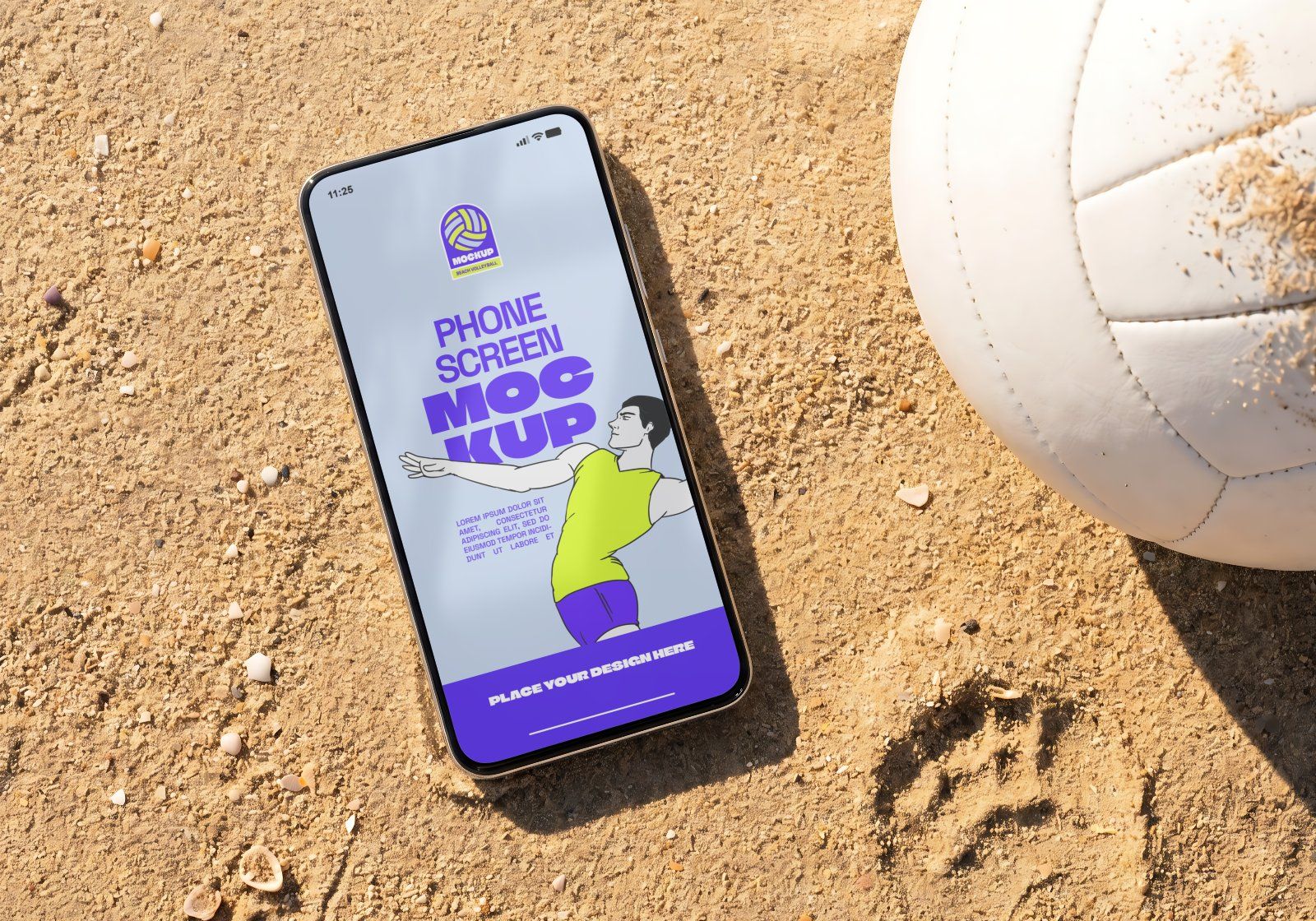 Premium Beach Volley & Summer Sports Branding Mockup Bundle – 15 Aesthetic PSD Scenes for Athletic I