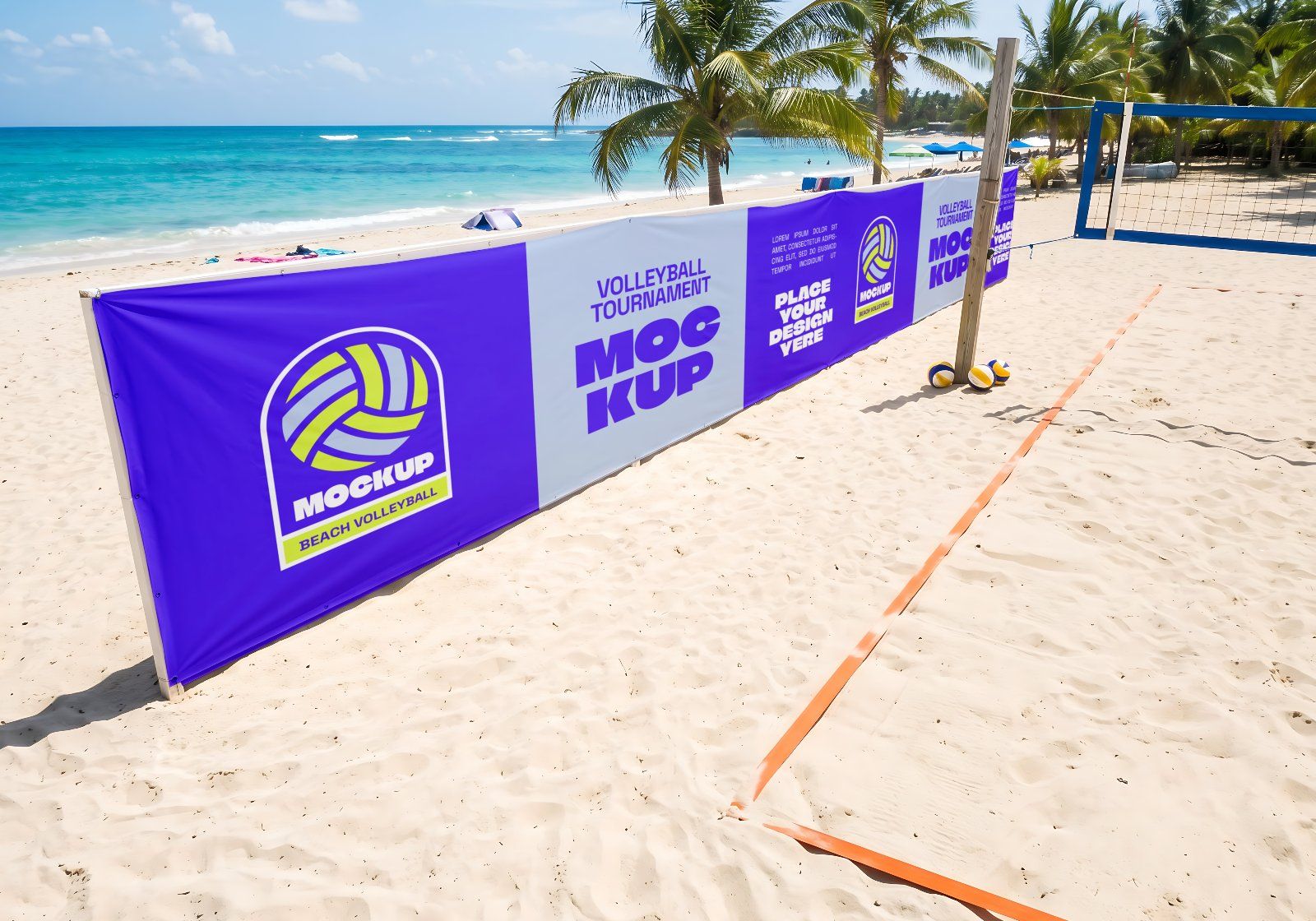 Premium Beach Volley & Summer Sports Branding Mockup Bundle – 15 Aesthetic PSD Scenes for Athletic I