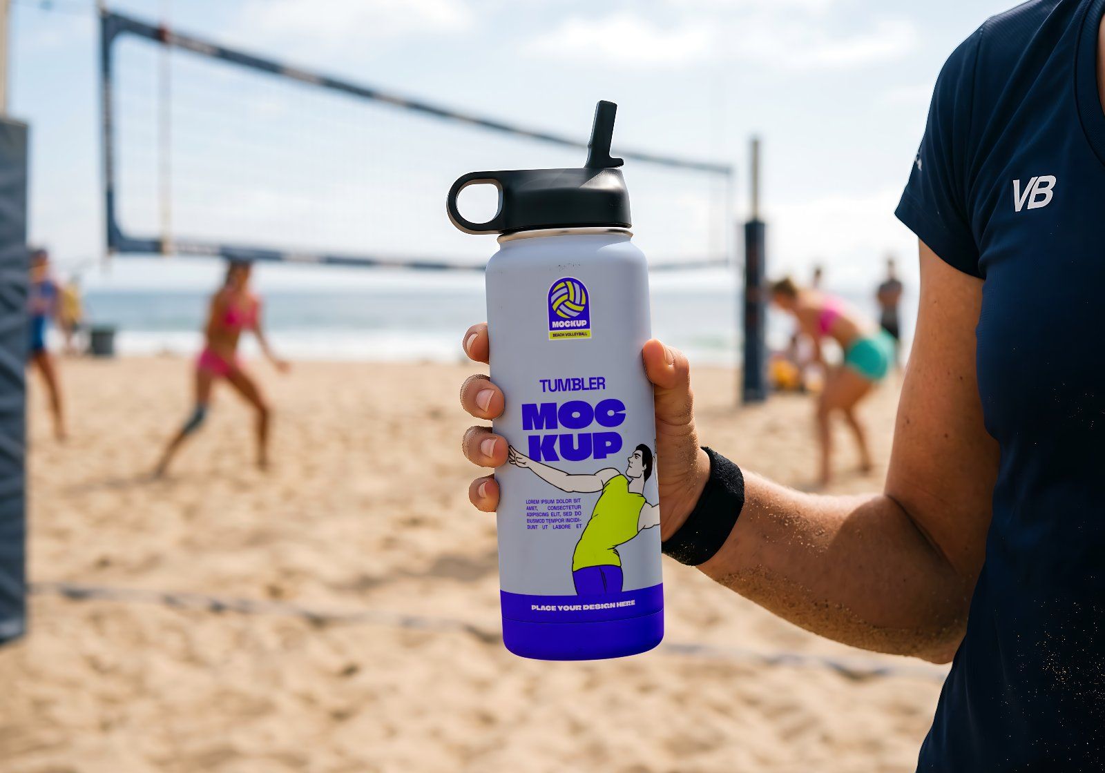 Premium Beach Volley & Summer Sports Branding Mockup Bundle – 15 Aesthetic PSD Scenes for Athletic I