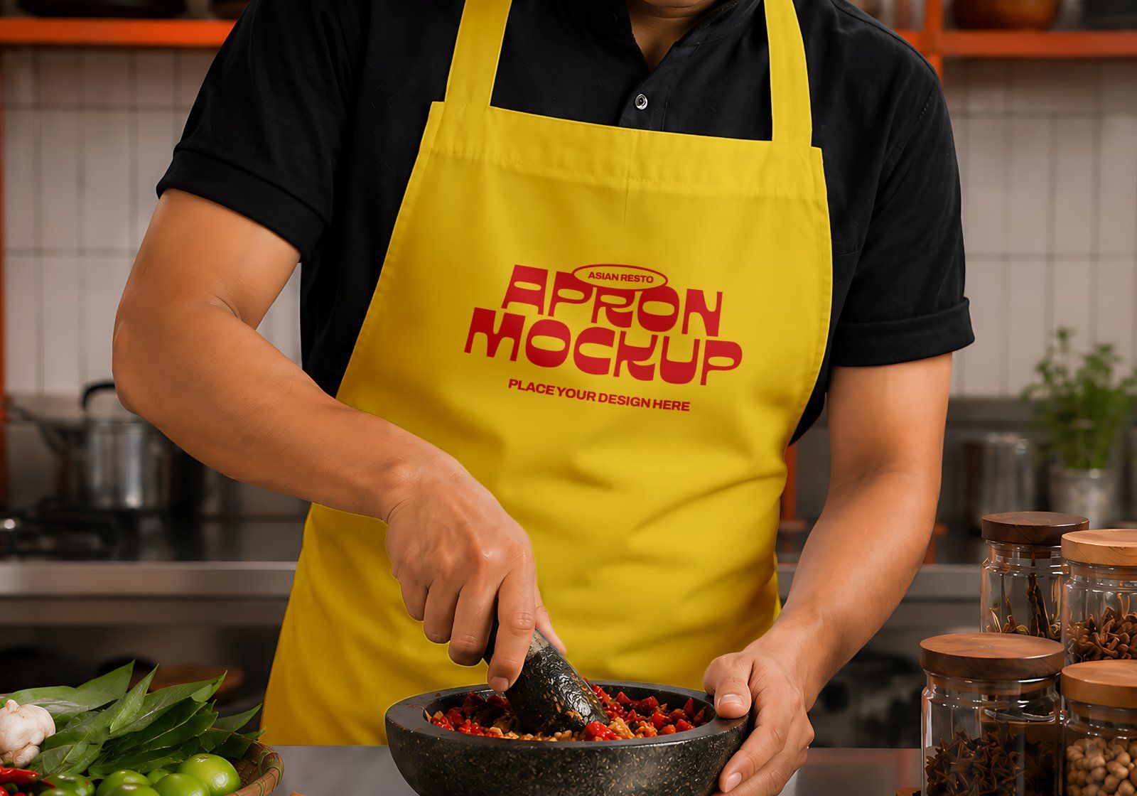 Premium Asian Restaurant Branding Mockup Bundle – 15 Aesthetic PSD Scenes for Cafe, Diner & Food Pac