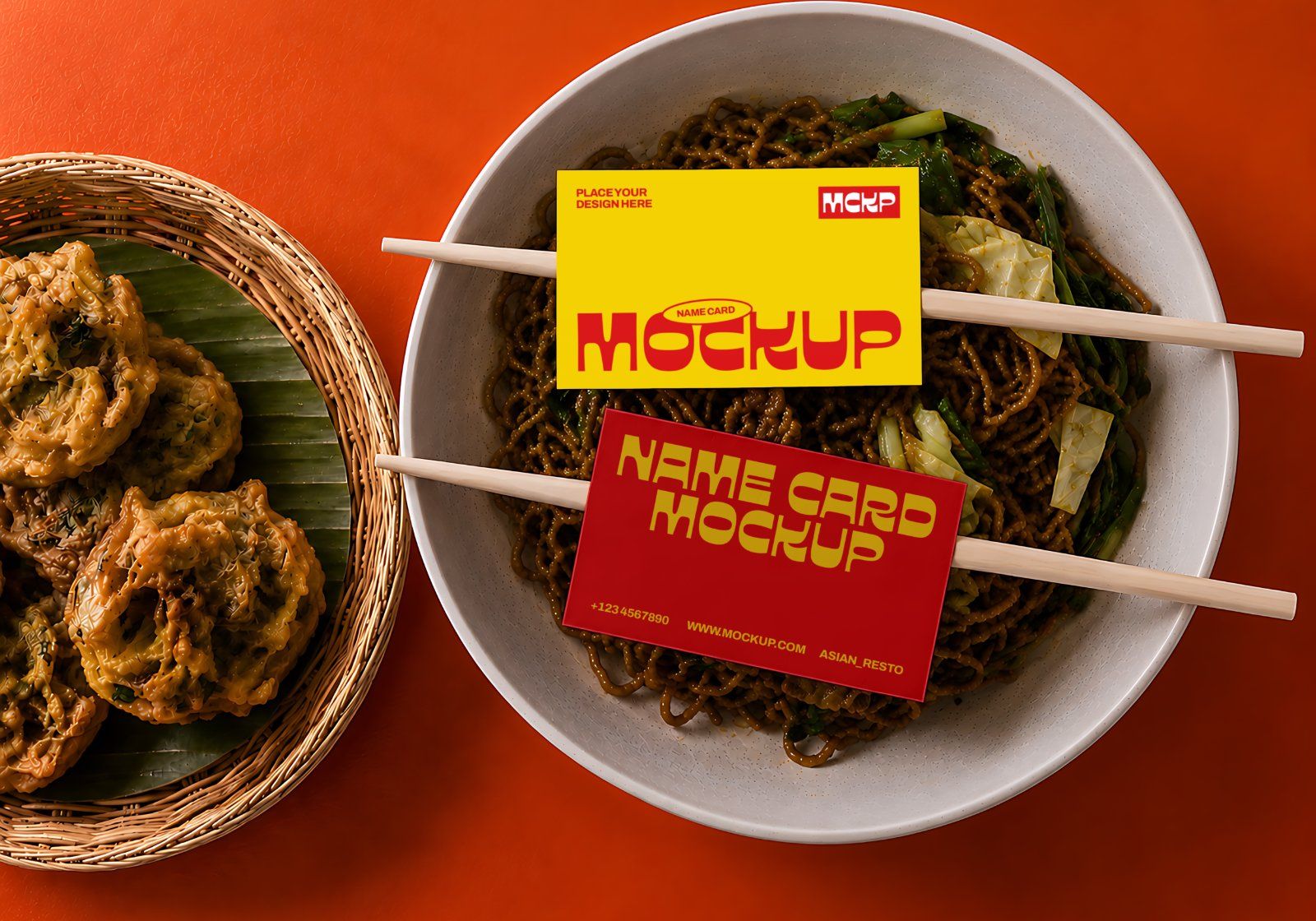 Premium Asian Restaurant Branding Mockup Bundle – 15 Aesthetic PSD Scenes for Cafe, Diner & Food Pac