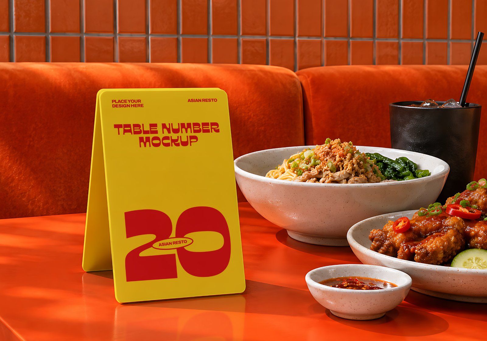 Premium Asian Restaurant Branding Mockup Bundle – 15 Aesthetic PSD Scenes for Cafe, Diner & Food Pac