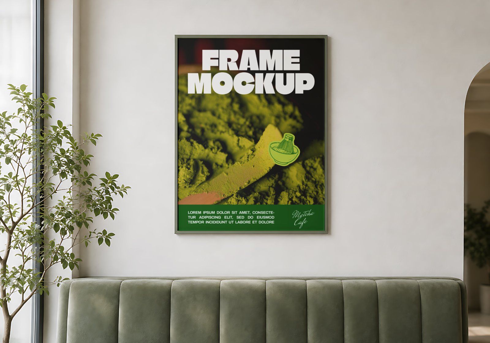 Premium Matcha Cafe Branding Mockup Bundle – 15 Aesthetic PSD Scenes for Tea House, Bakery & Packagi