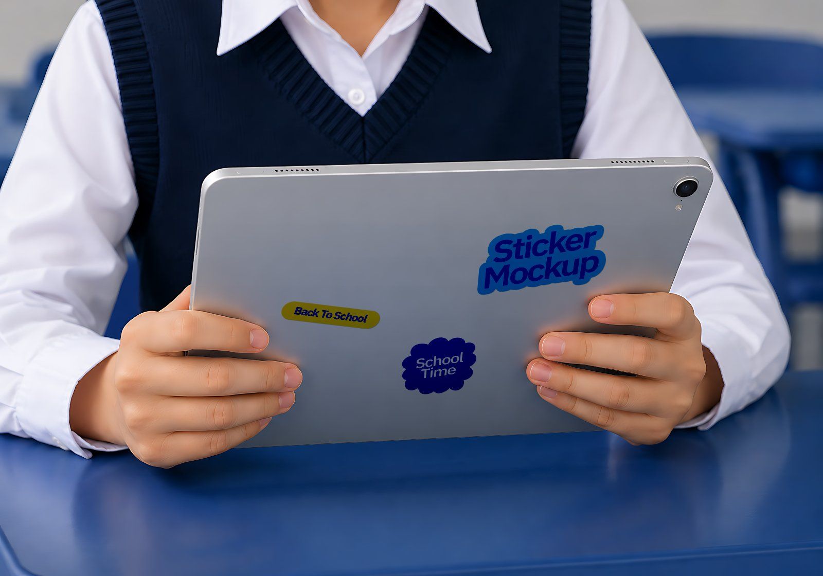 Premium Branding Blue High School Mockup — image 9