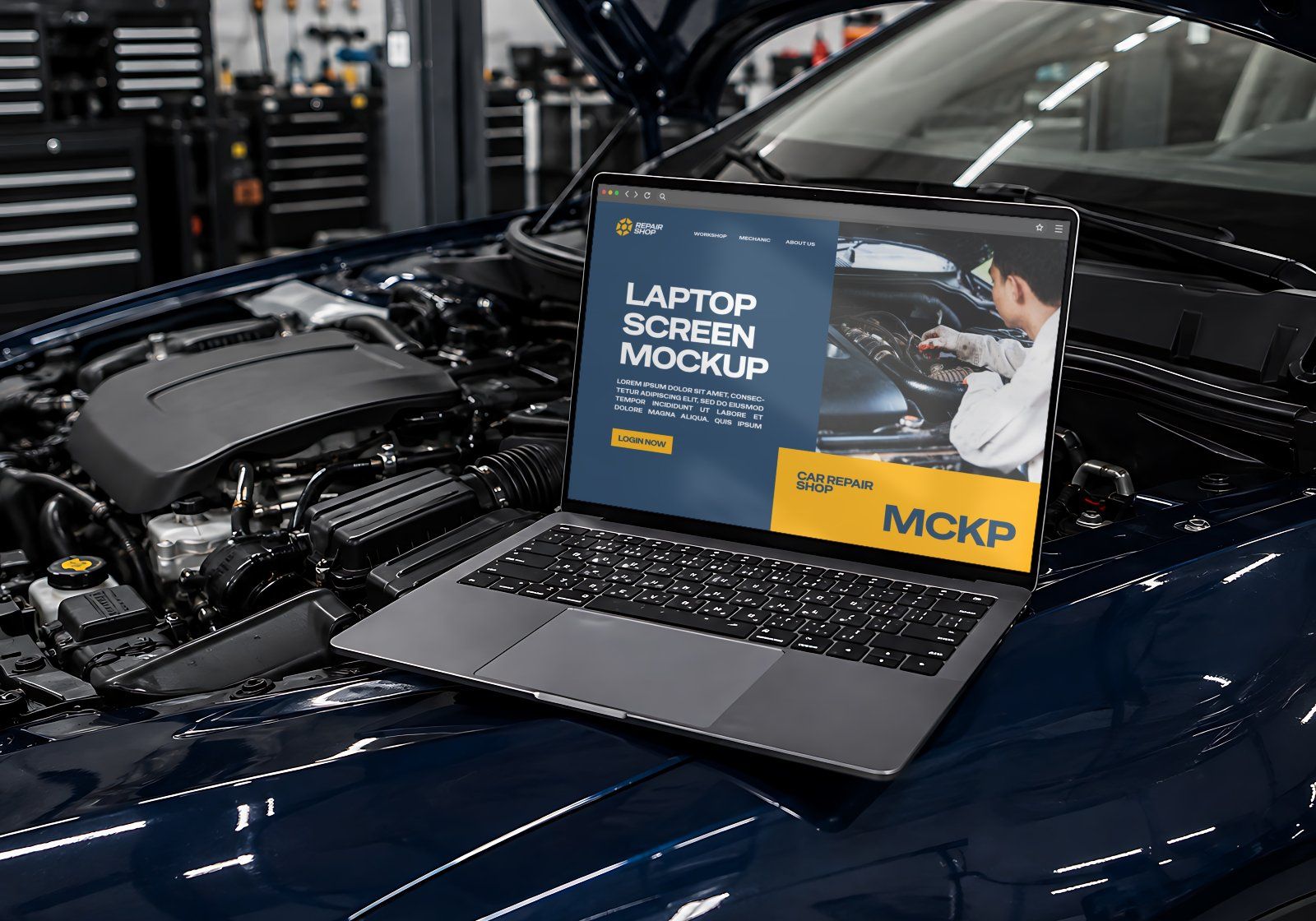 Premium Branding Car Repair Shop Mockup — image 5