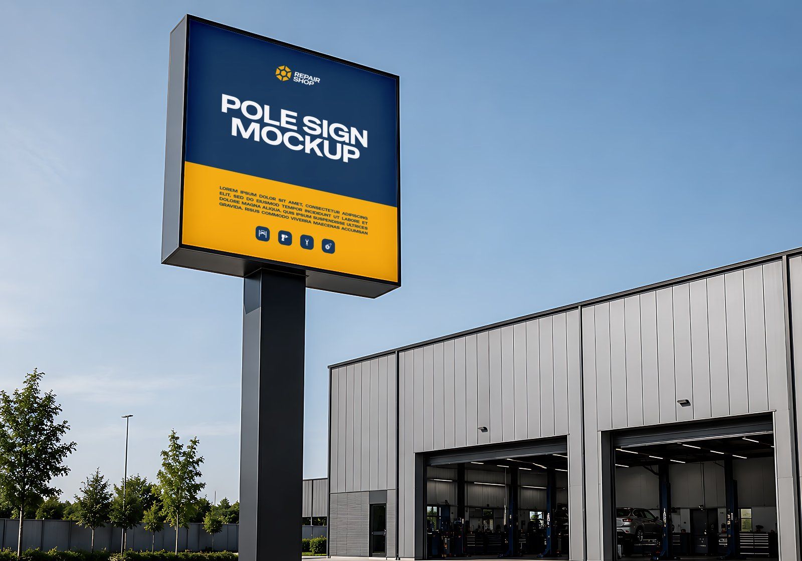 Premium Branding Car Repair Shop Mockup — image 10