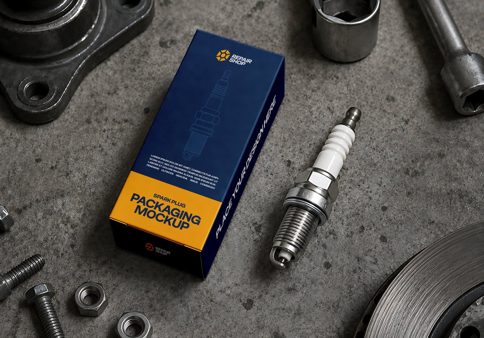 Premium Branding Car Repair Shop Mockup — image 12