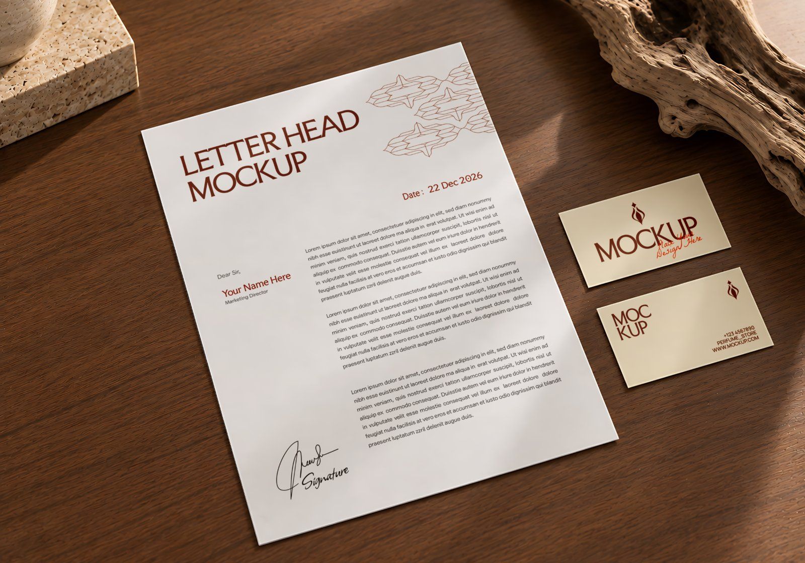 Perfume Store Branding Mockup Bundle - 15 PSD Templates  Perfume & Fragrance Brand Identity — image 9
