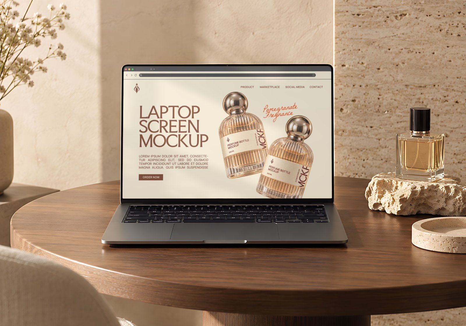 Perfume Store Branding Mockup Bundle - 15 PSD Templates  Perfume & Fragrance Brand Identity — image 7