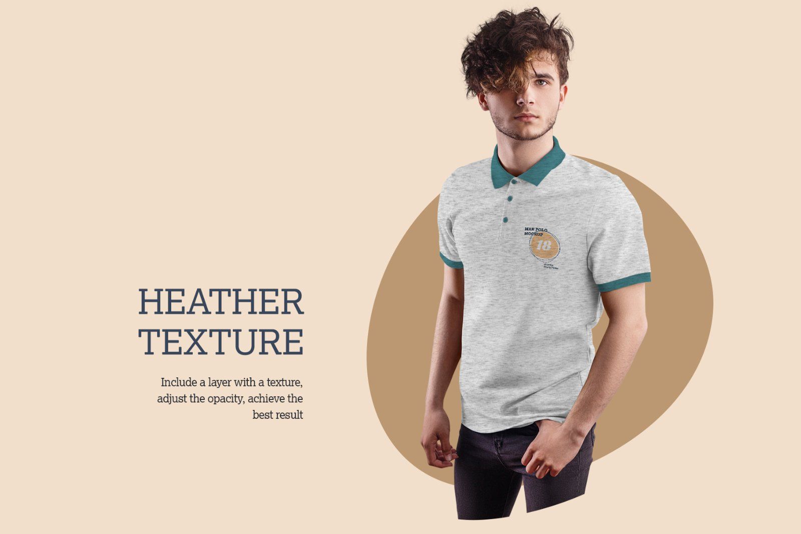 8 Men's Polo Mockups — image 6