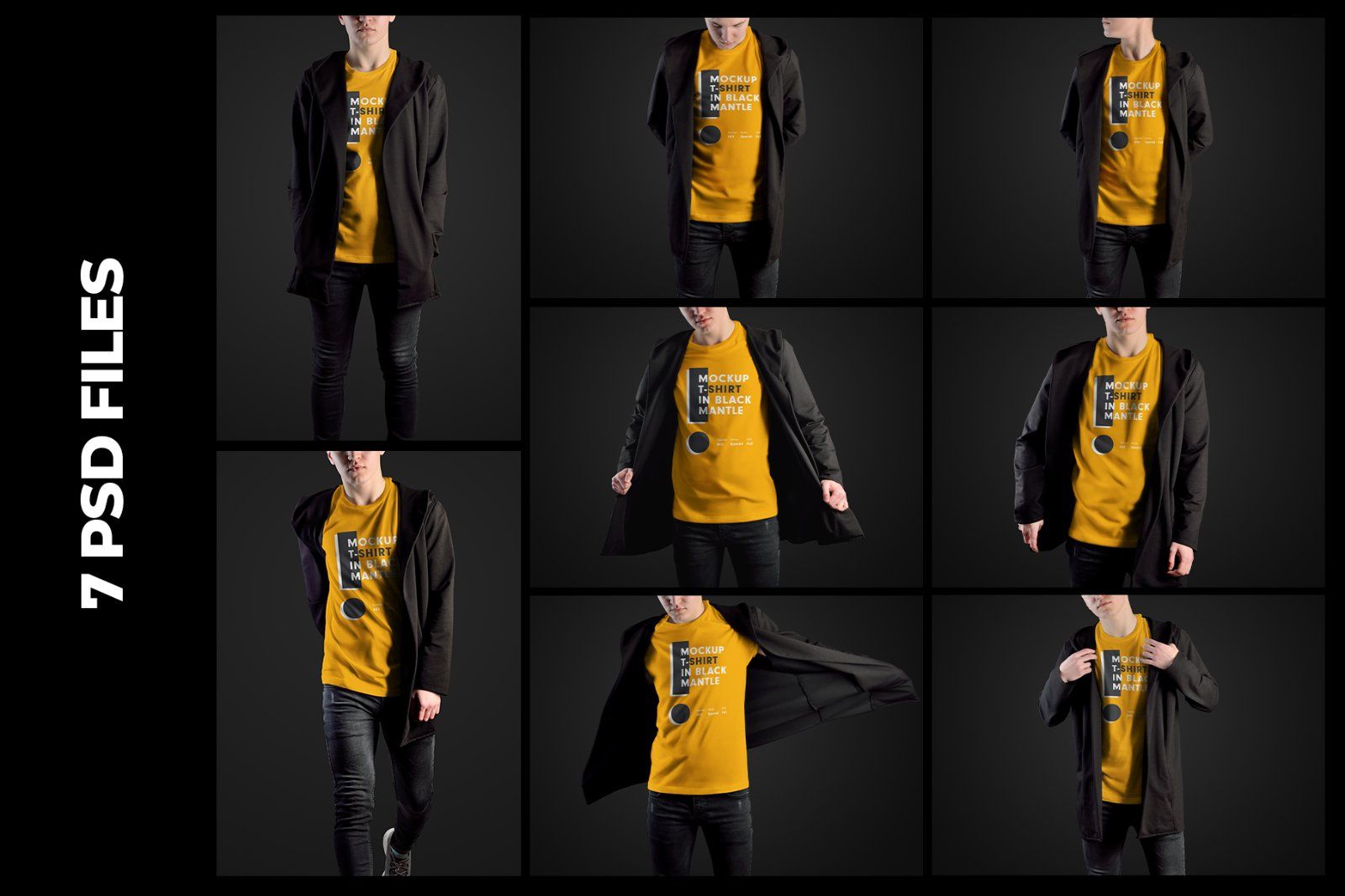 8 Mockups T-Shirts on the Man