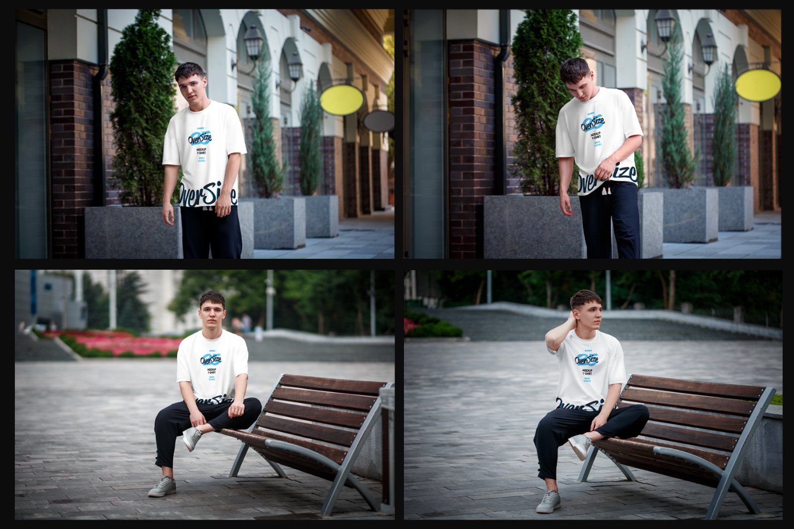 8 Oversized T-shirt Mockup. Urban Style — image 6