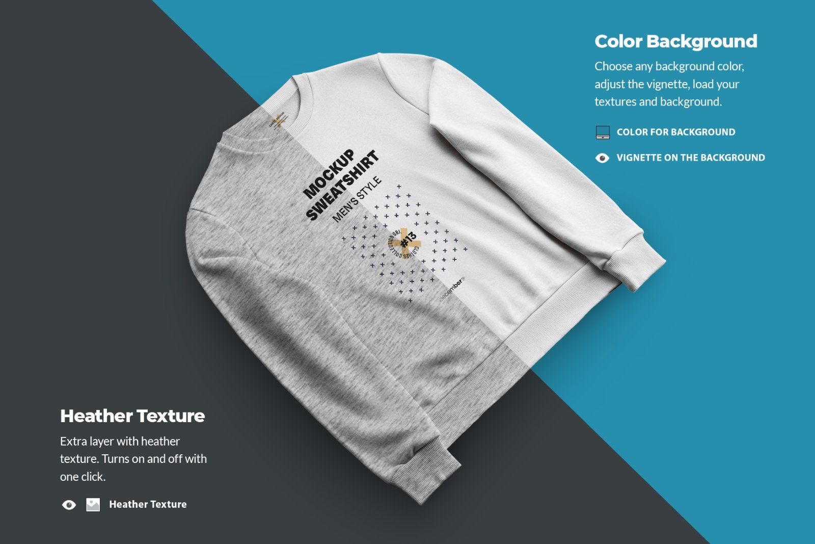 8 Mockups Isolated Sweatshirt