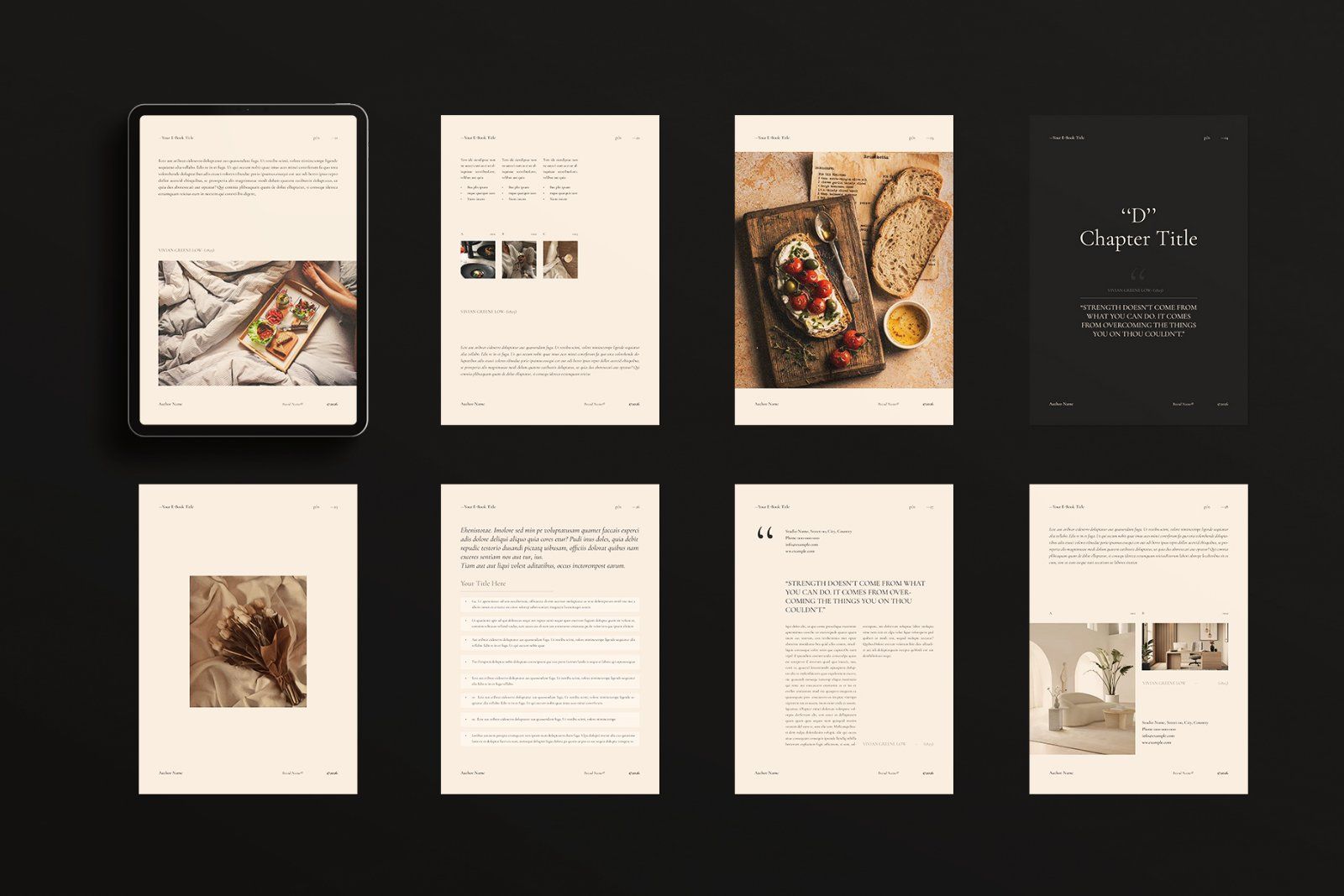 Digital E-Book Design Template
